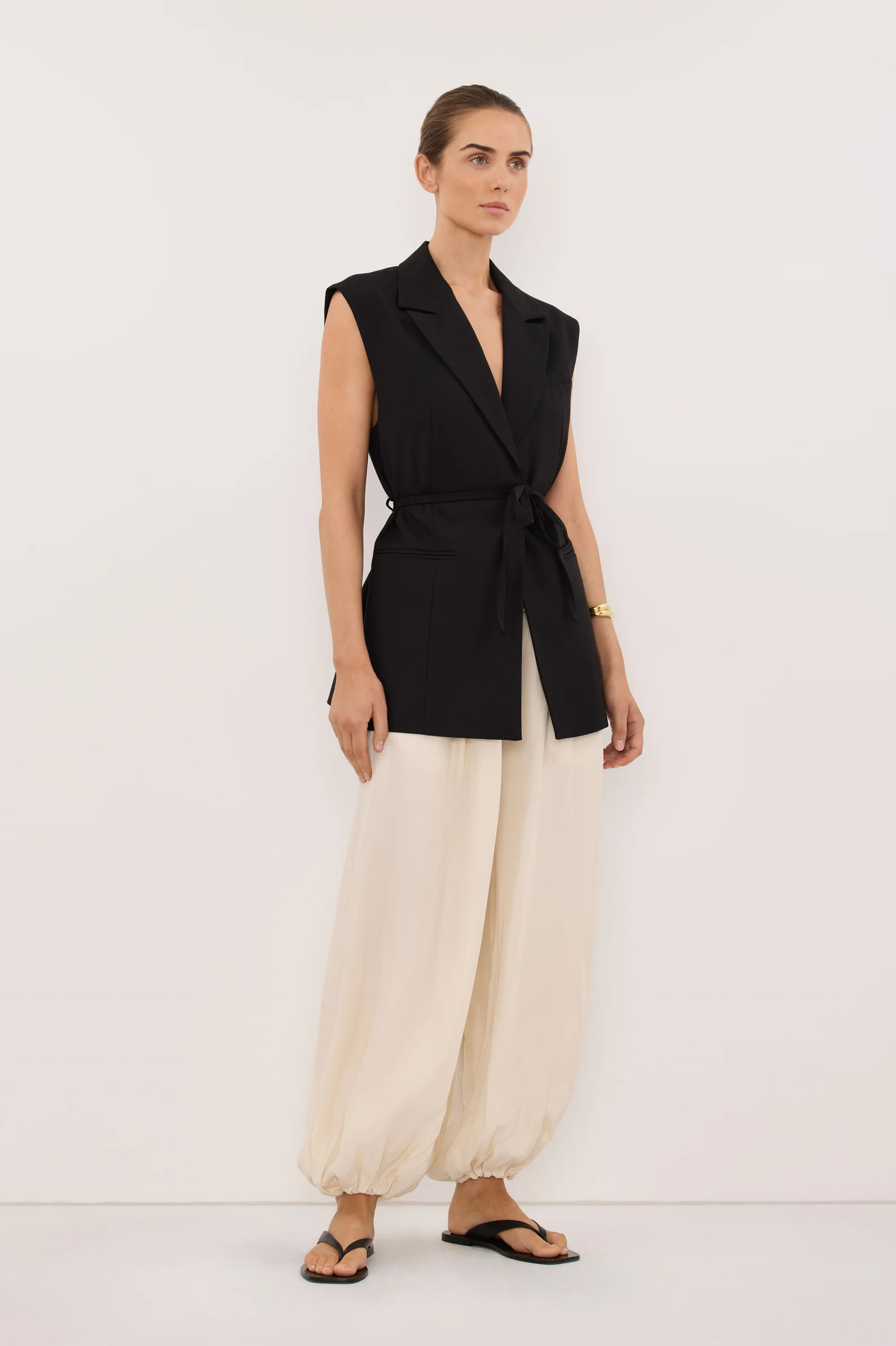 FRANCIS SANDSTONE CUPRO BALLOON PANT - Image 3