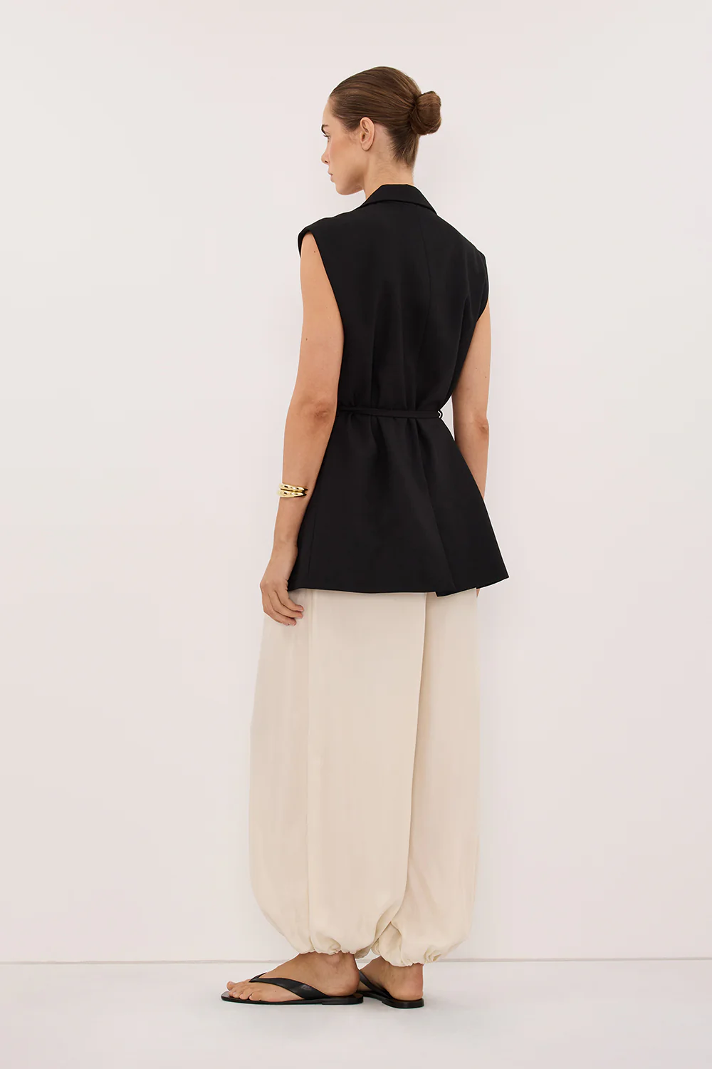 FRANCIS SANDSTONE CUPRO BALLOON PANT - Image 4