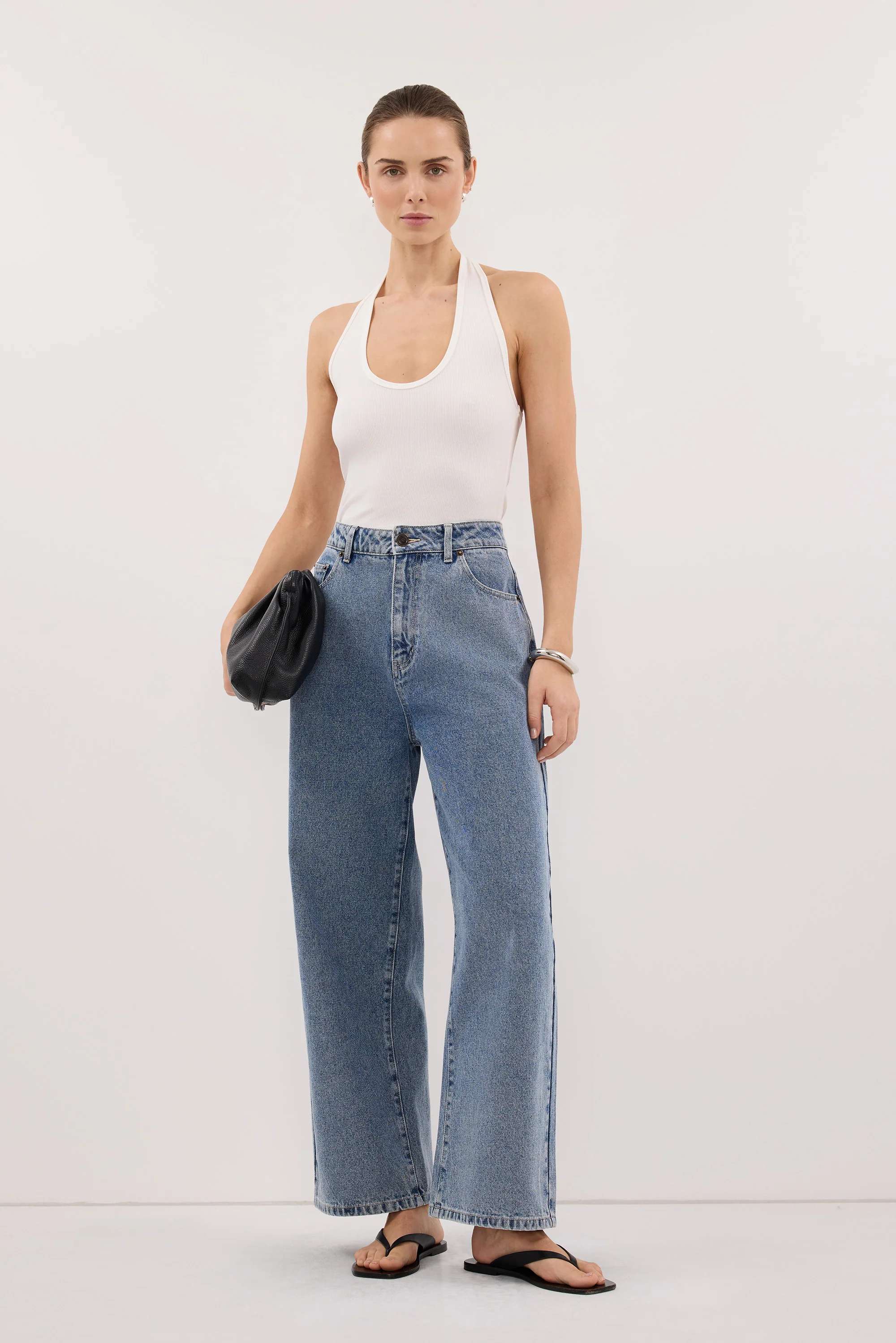 FRANK MID BLUE RELAXED JEAN