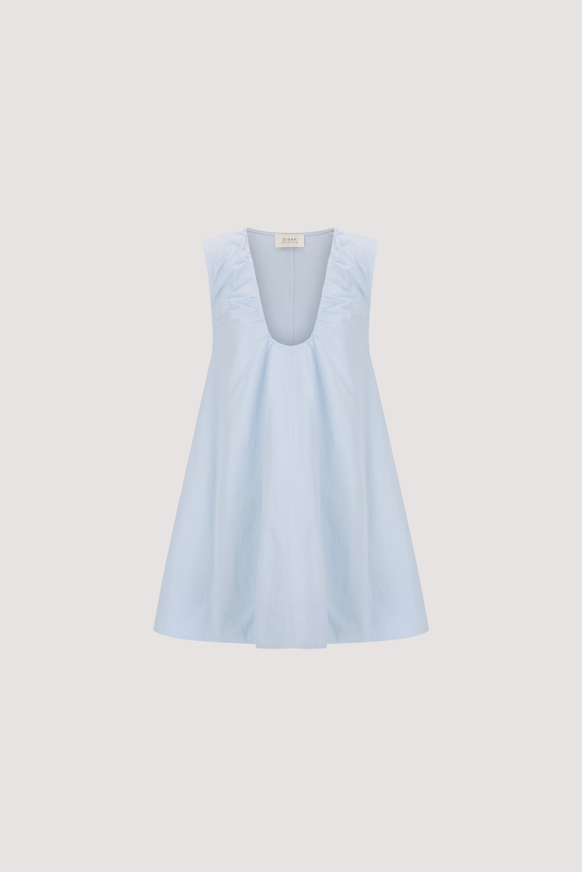 GABBY CORNFLOWER OVERSIZED COTTON MINI DRESS - Image 6