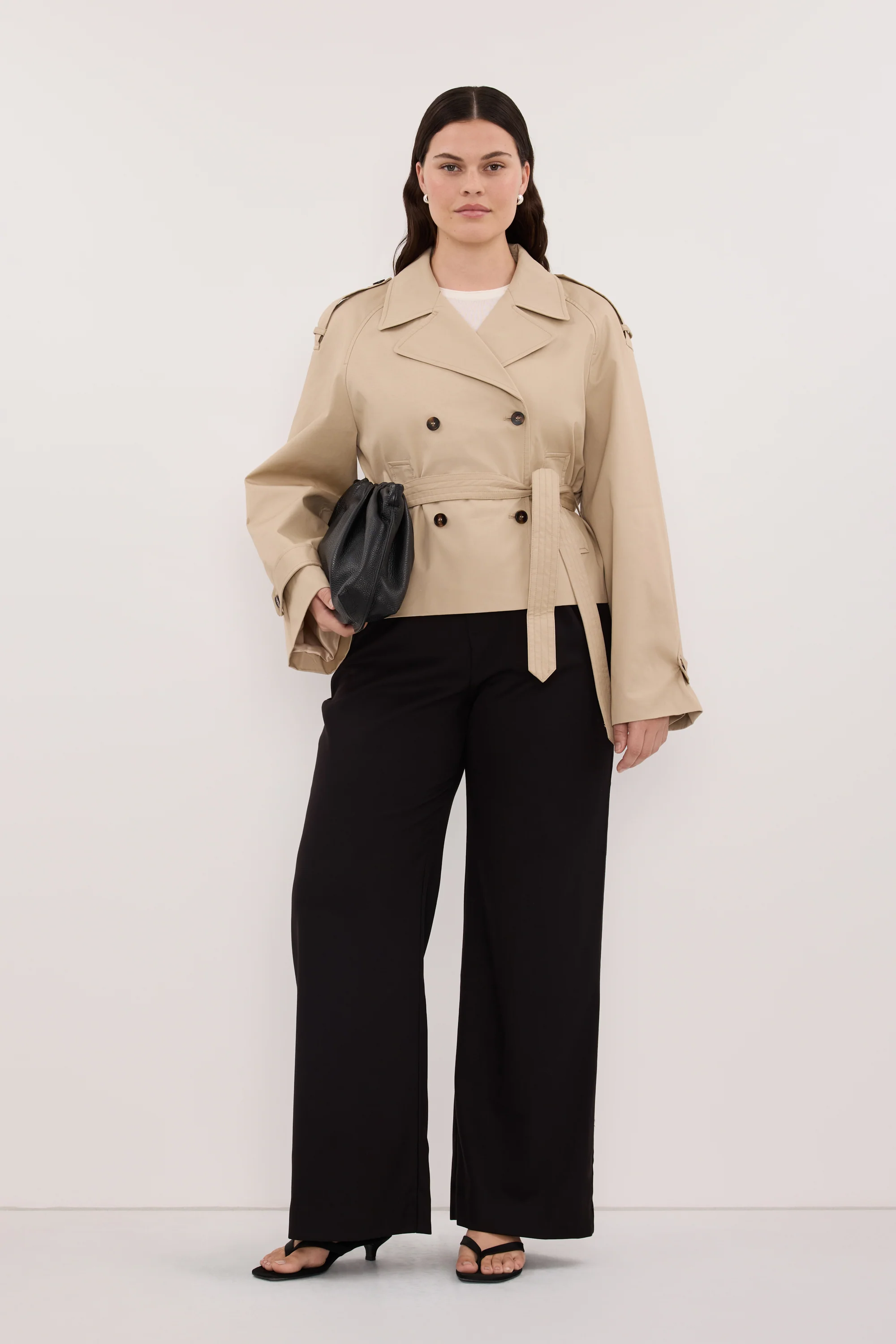 GABRIEL NATURAL CROPPED TRENCH COAT - Image 6