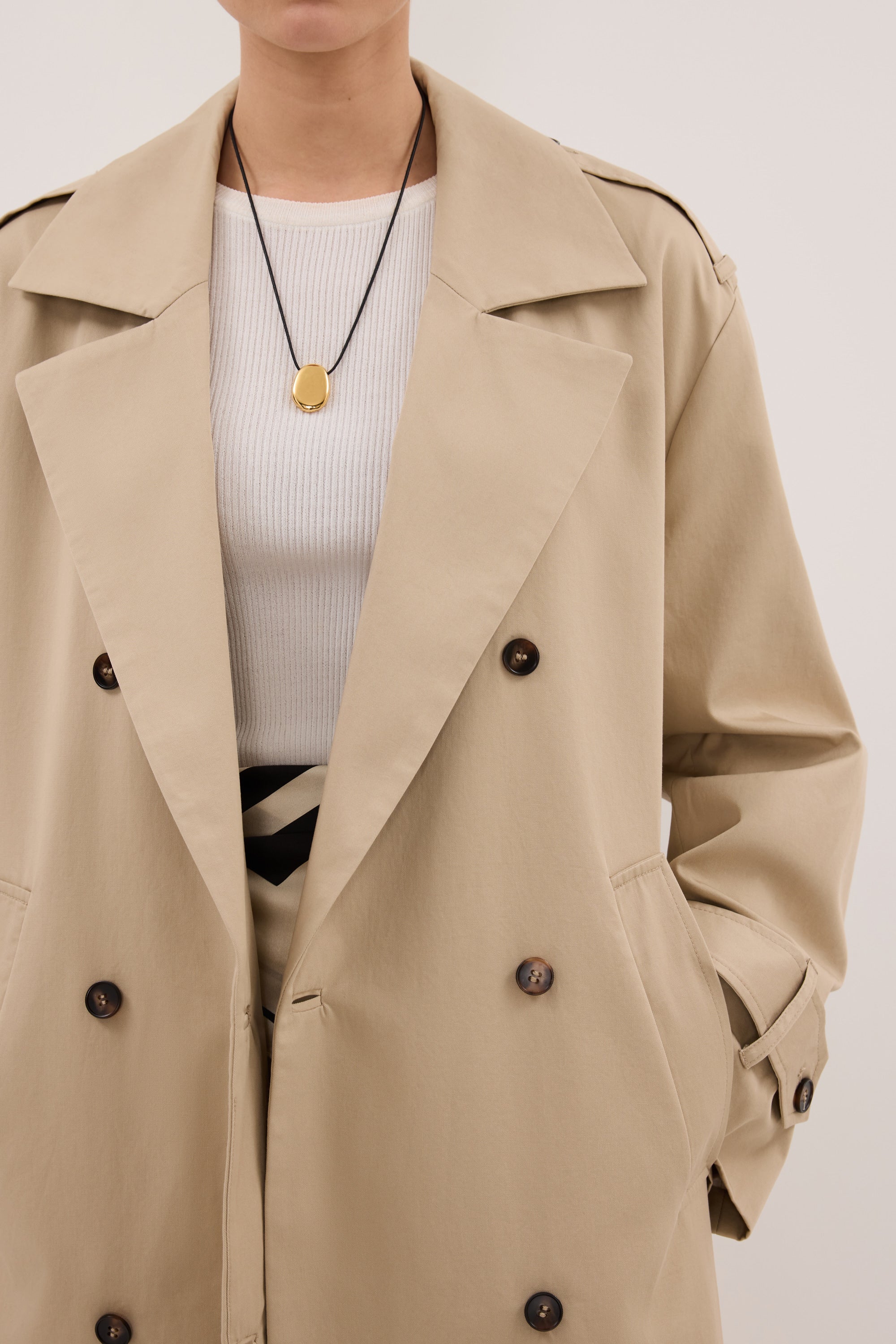 GABRIEL NATURAL BELTED TRENCH COAT - Image 4
