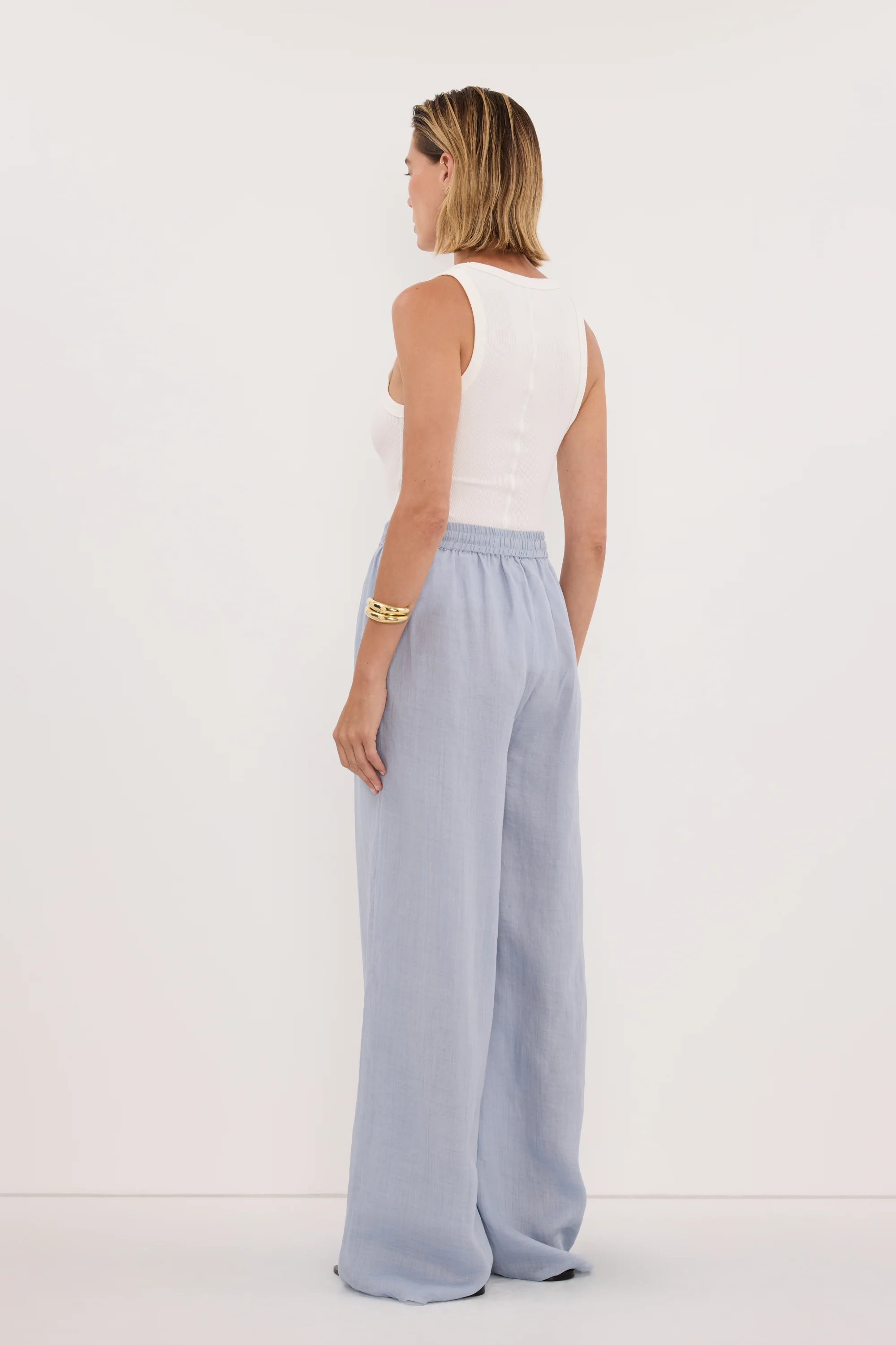 GINNY DUSTY BLUE RAMIE PANT - Image 6