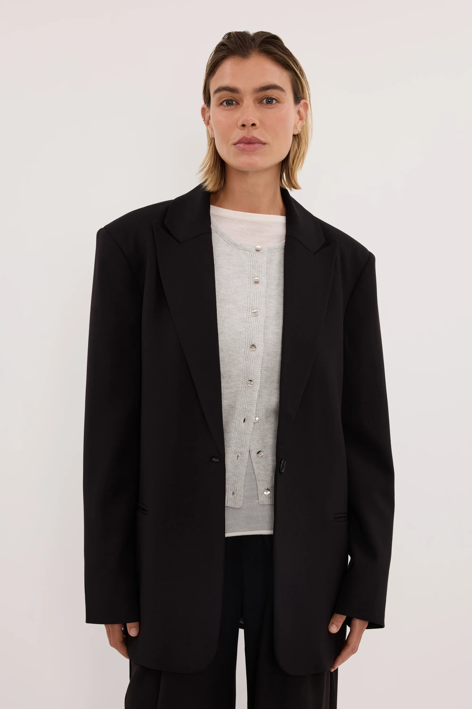 HARLEY 2.0 BLACK OVERSIZED BLAZER - Image 3