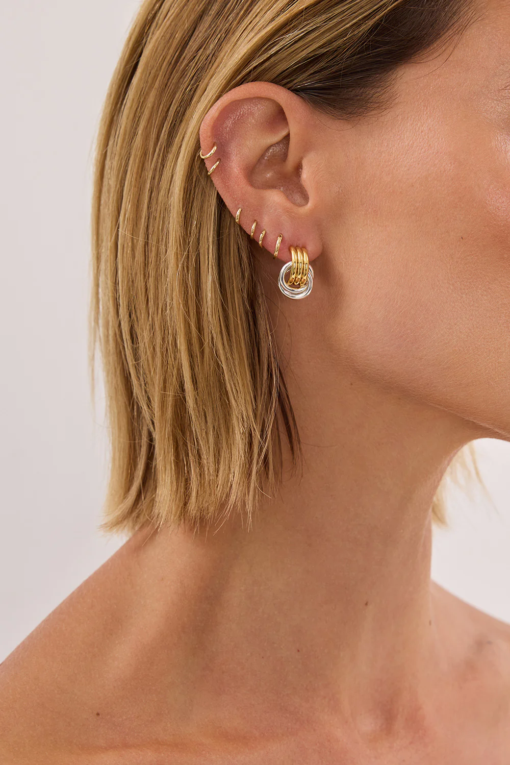 HEAVEN MAYHEM MICRO KNOT EARRING MIXED - Image 3