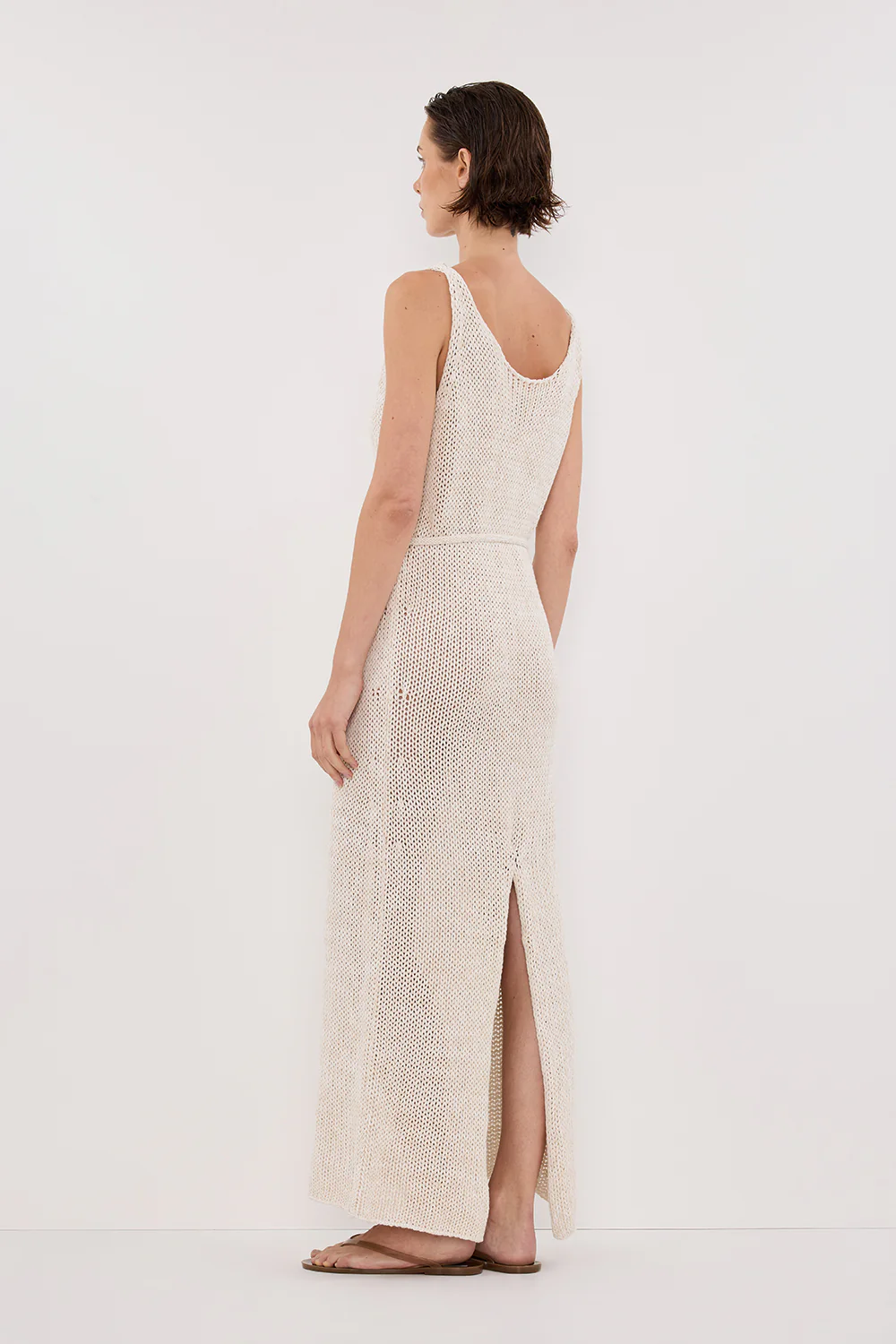 HEIDI CREAM MARLE KNIT MAXI DRESS - Image 4