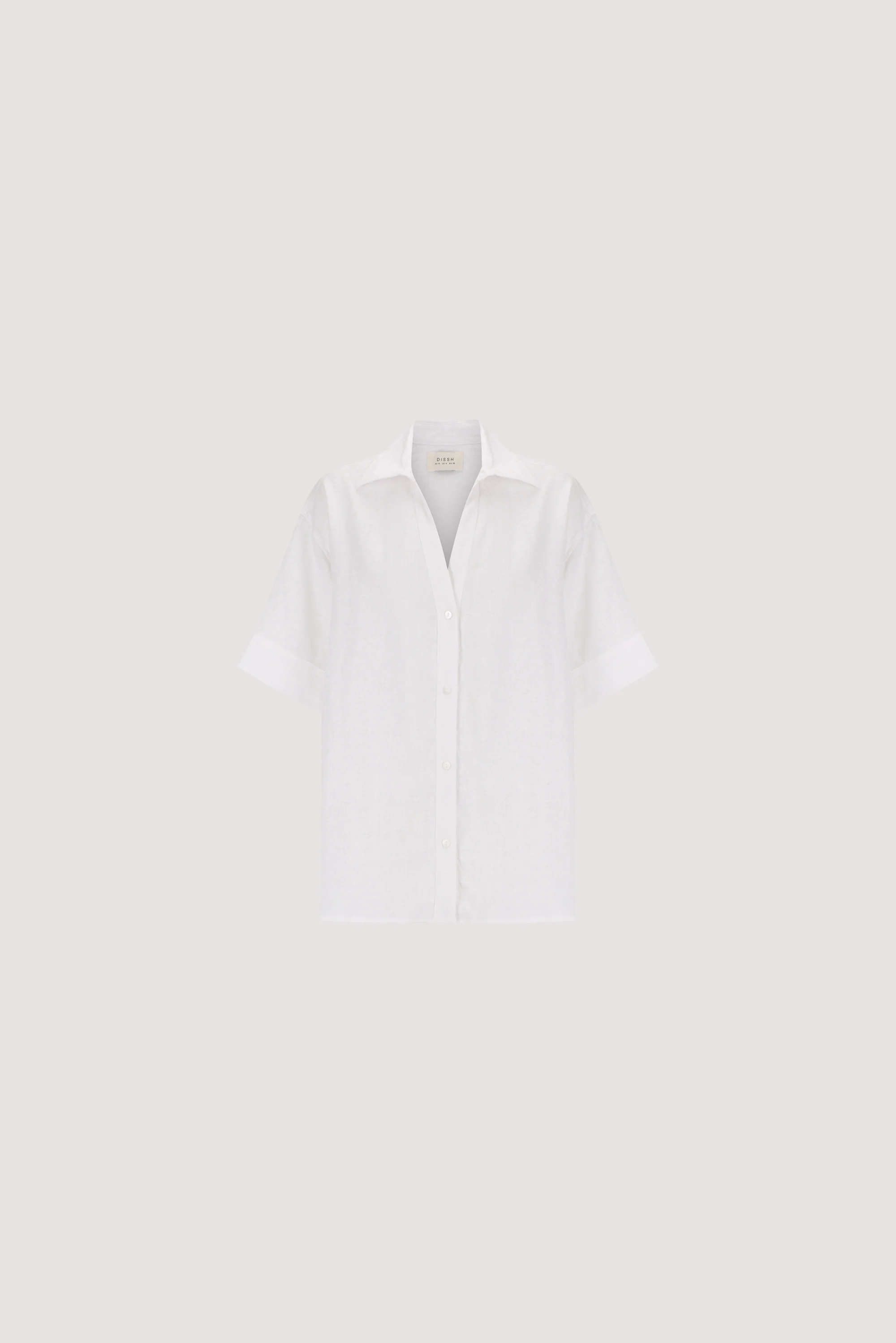 HELENA WHITE OVERSIZED LINEN SHIRT - Image 8