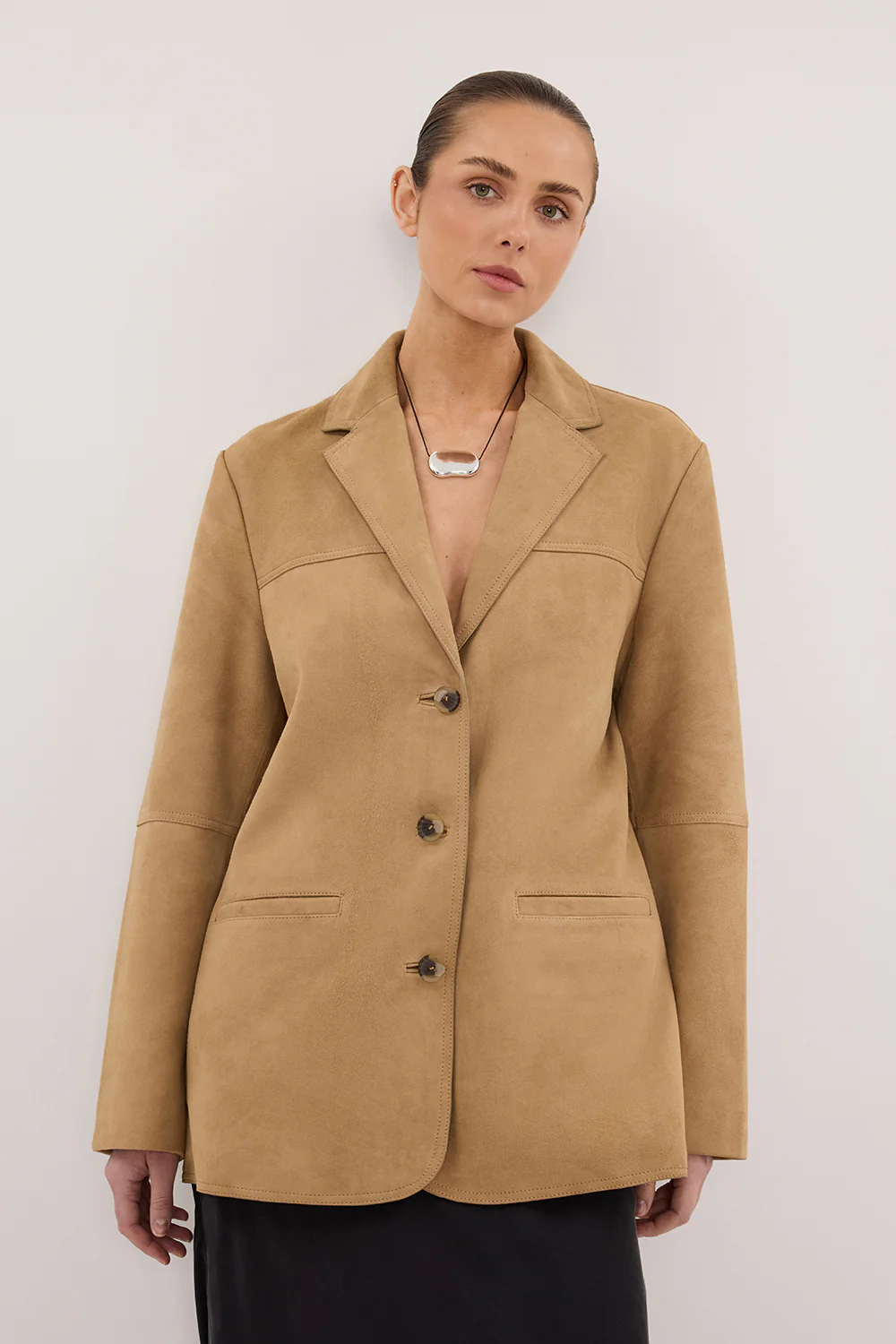 HENDRIX PAMPAS OVERSIZED SUEDE LEATHER JACKET - Image 3