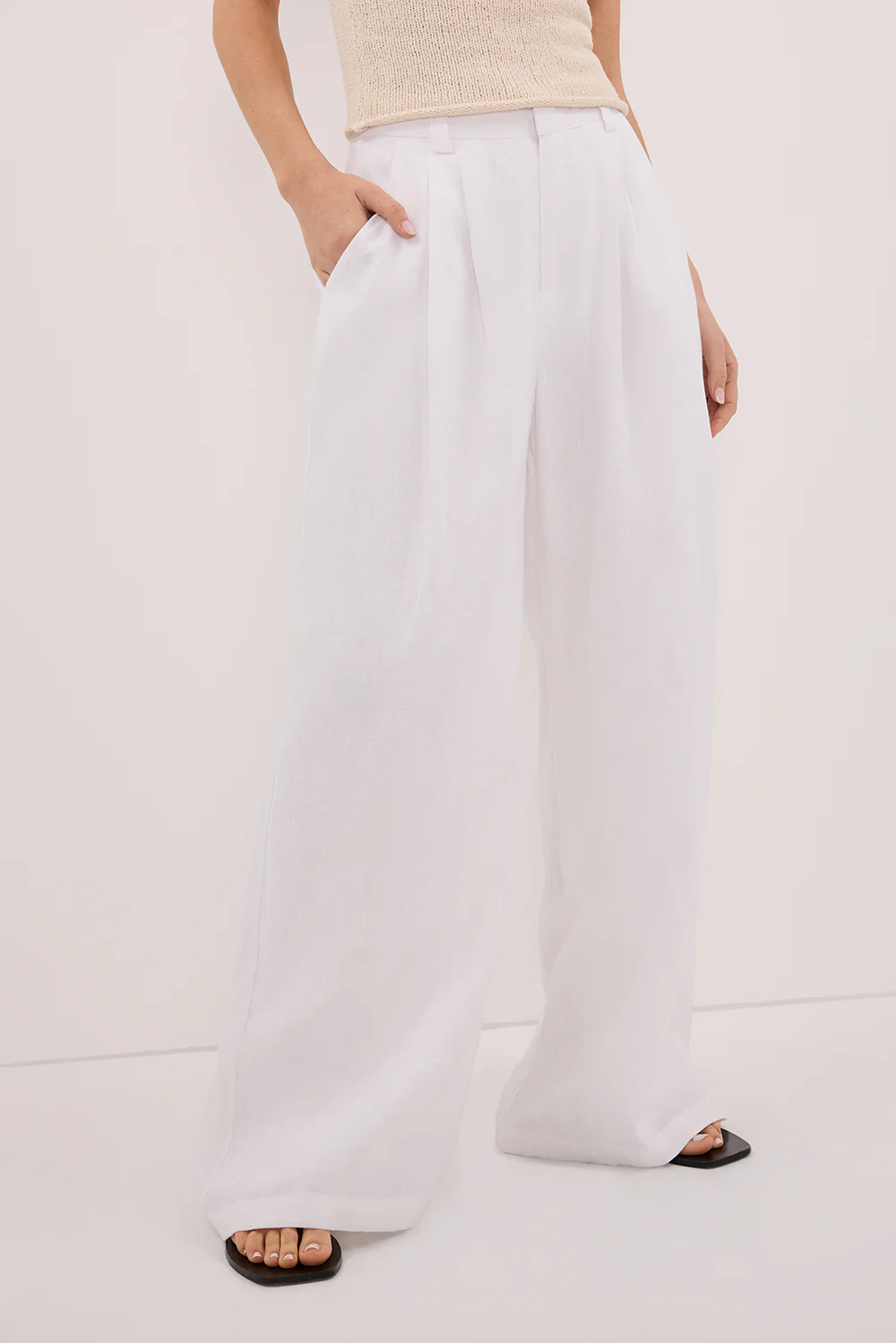 HOLDEN WHITE LINEN PANT - Image 4