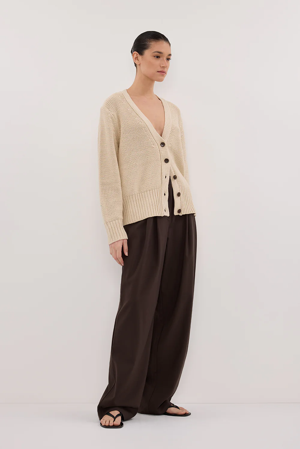 HUGO CLAY KNIT CARDIGAN - Image 3