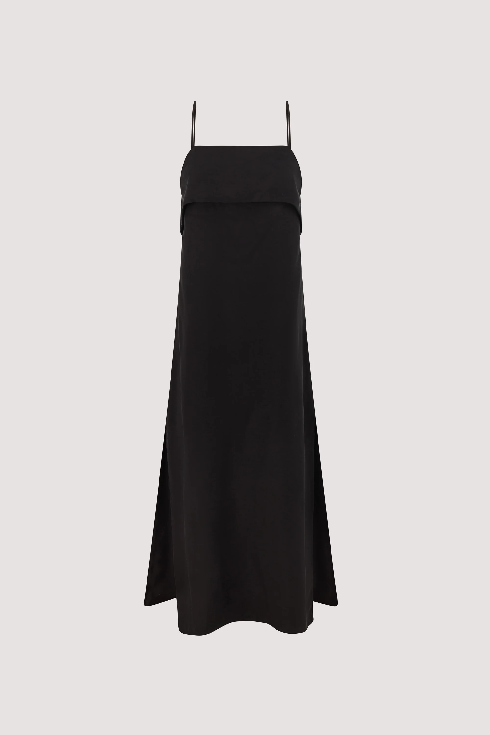 IDA BLACK CUPRO MIDI DRESS - Image 6