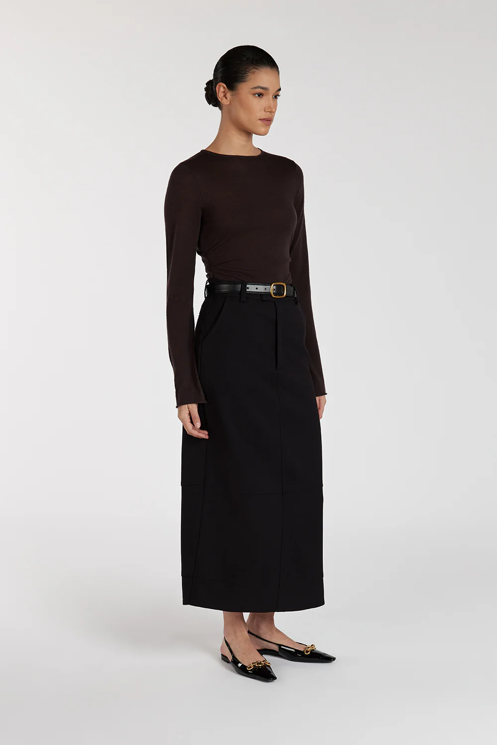JAC BLACK MIDI SKIRT - Image 3