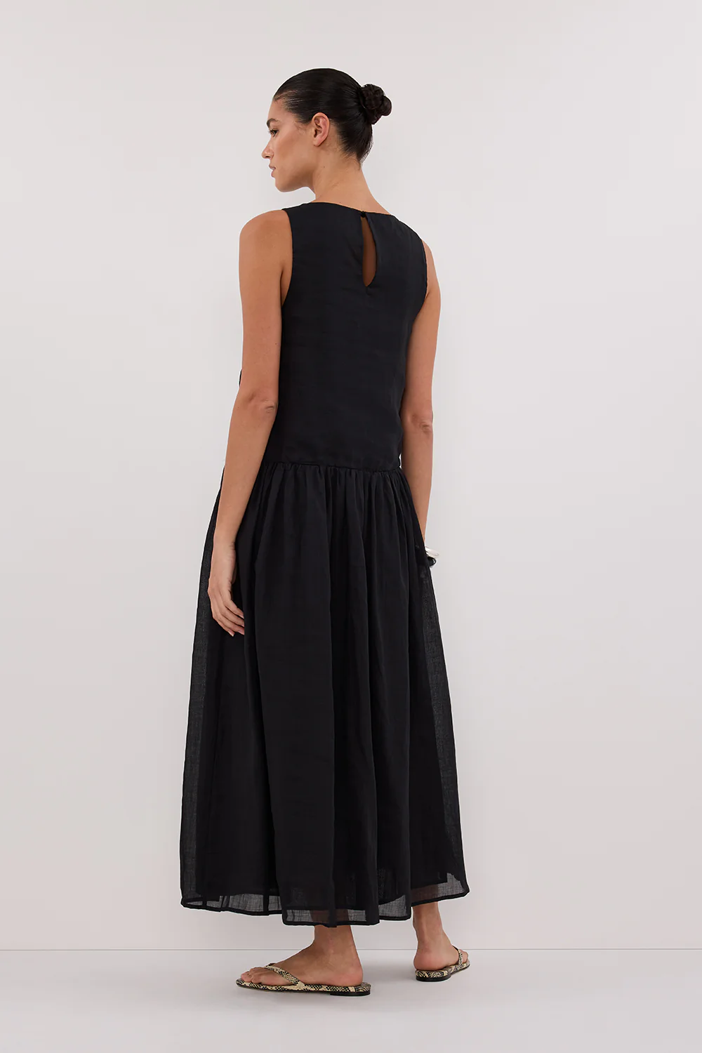 JACQUES BLACK RAMIE MIDI DRESS - Image 4