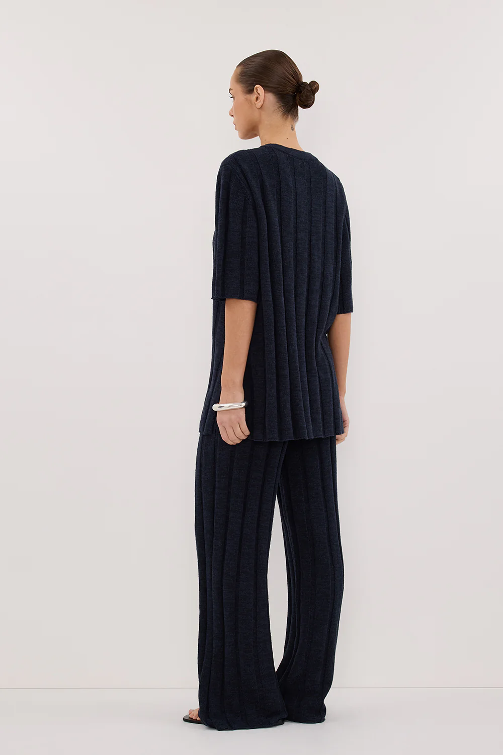 JAZZ INDIGO WIDE LEG KNIT PANT - Image 4