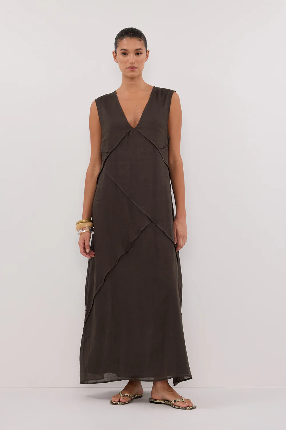 JONA PETROL RAMIE MIDI DRESS