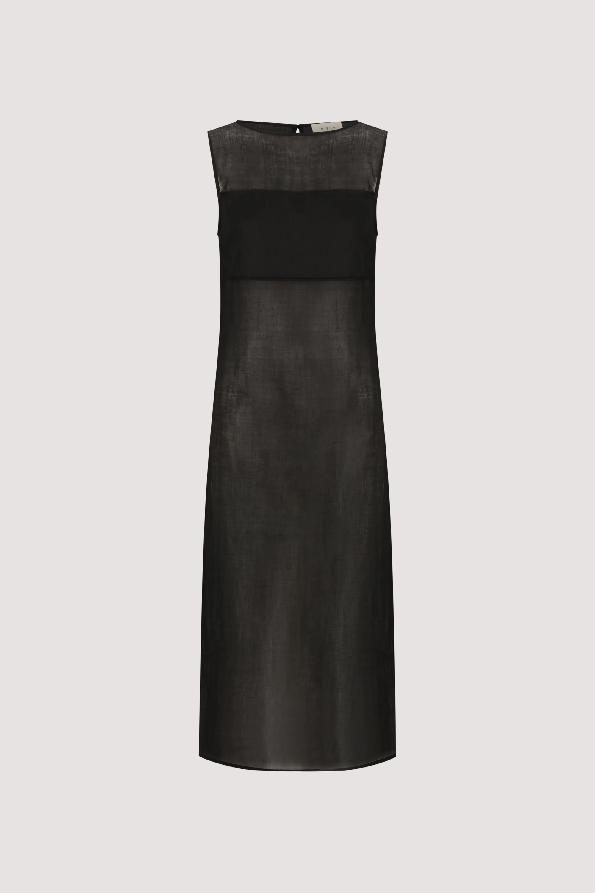 KAI BLACK SLEEVELESS RAMIE TUNIC TOP - Image 6
