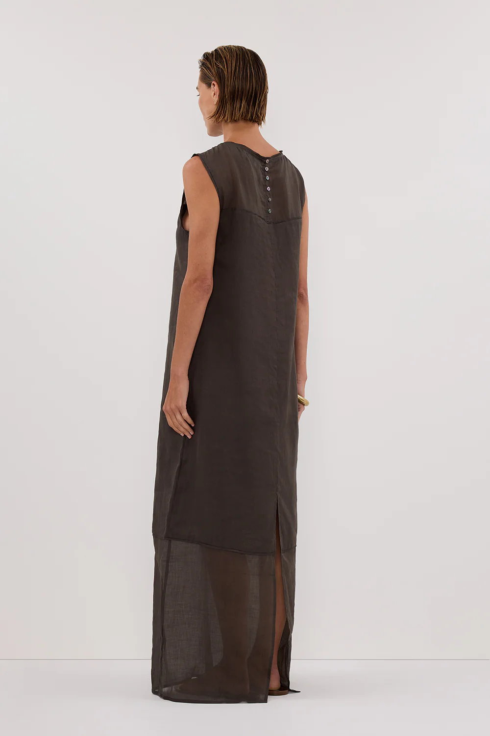 KAI PETROL RAMIE SHELL MIDI DRESS - Image 4