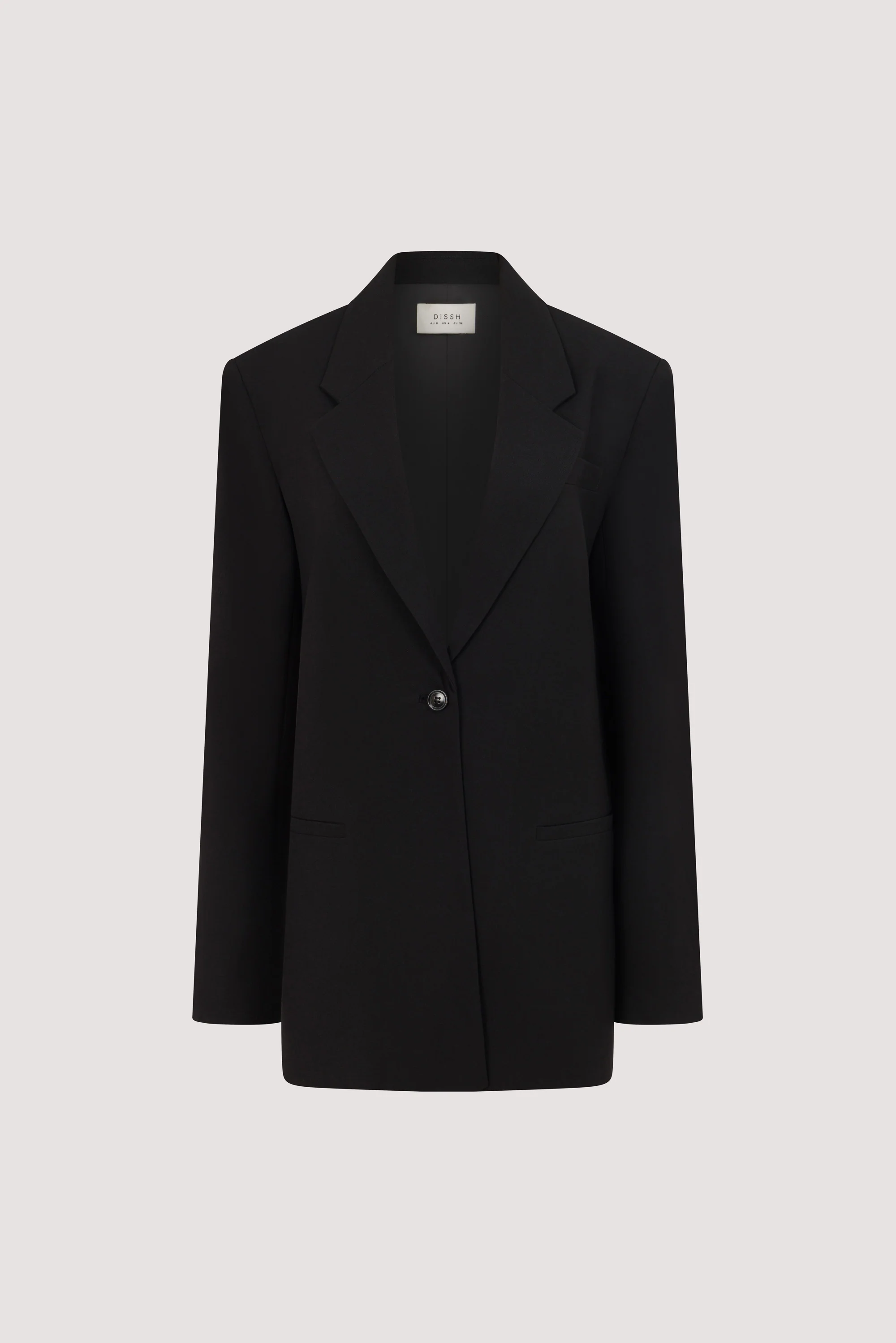 KEATON BLACK SLIM LONGLINE BLAZER - Image 8
