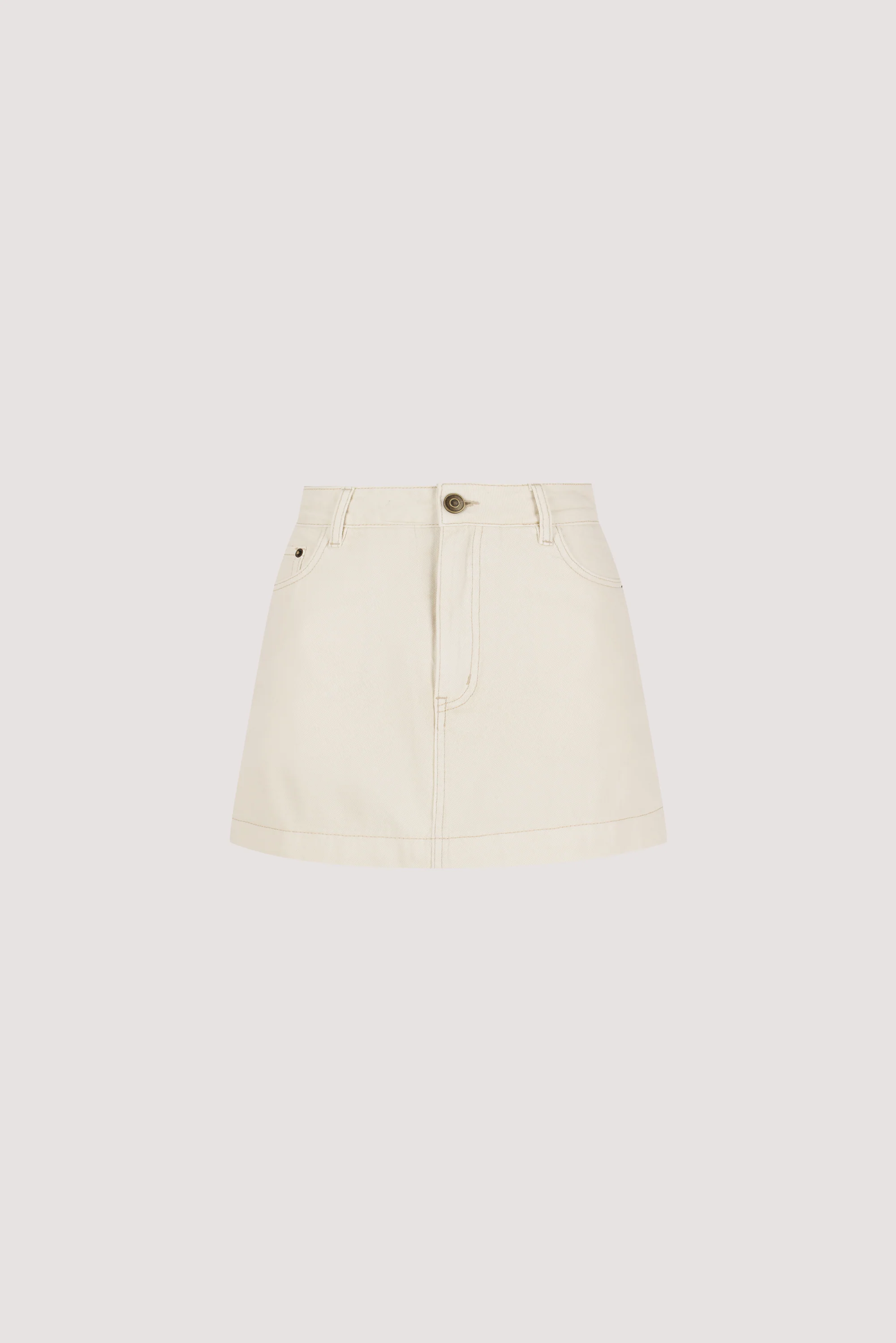 KERA NATURAL DENIM A LINE SKORT - Image 6