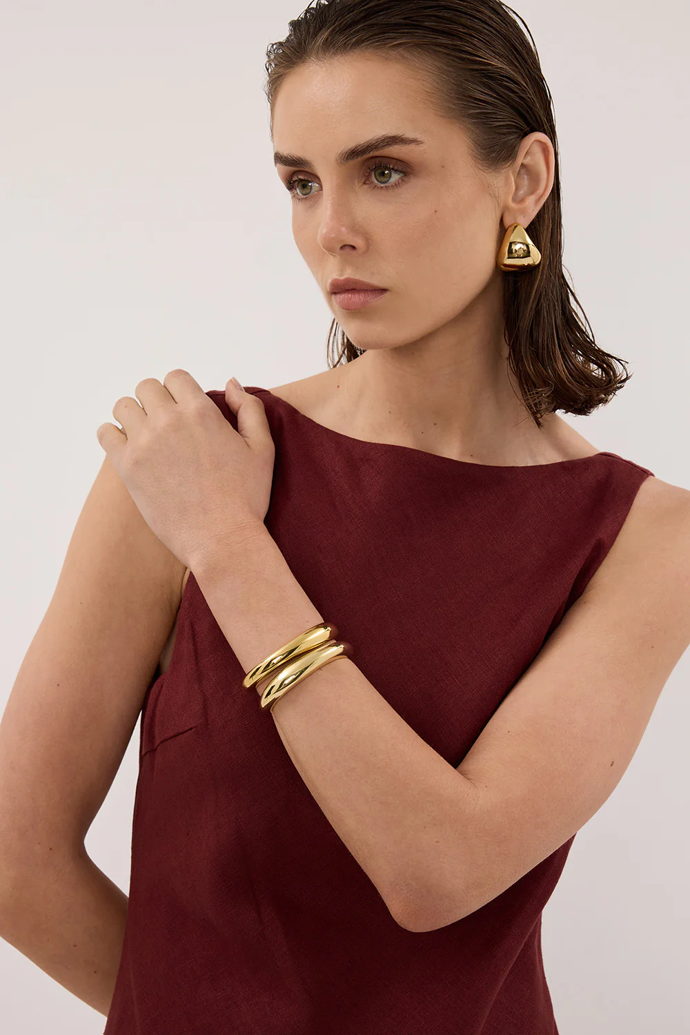 LACY SAHARA SLEEVELESS LINEN MIDI DRESS - Image 5