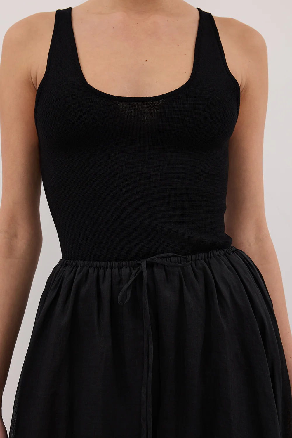 LAYNE BLACK RAMIE MAXI SKIRT - Image 5