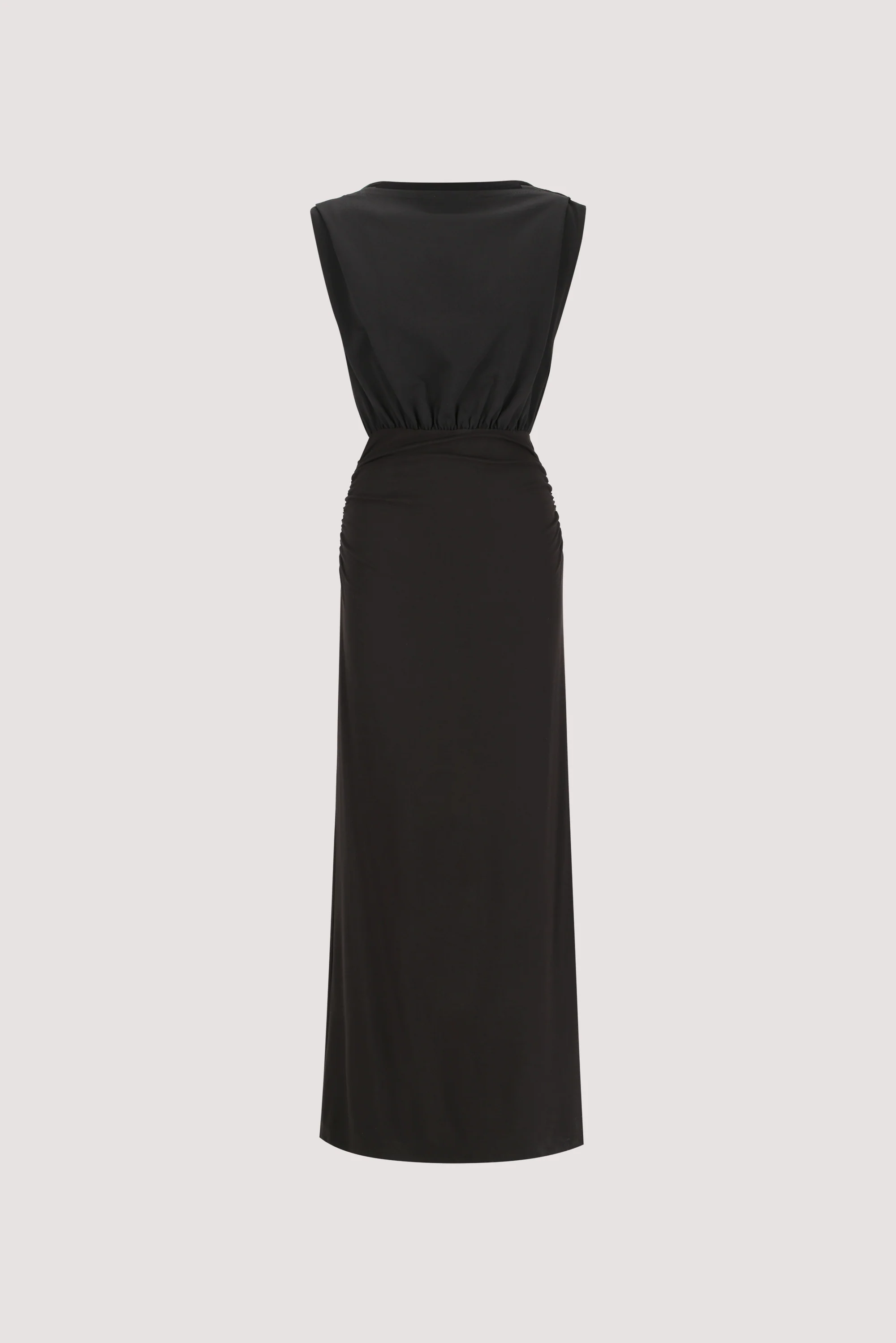 LIORA BLACK SLEEVELESS MAXI DRESS - Image 5