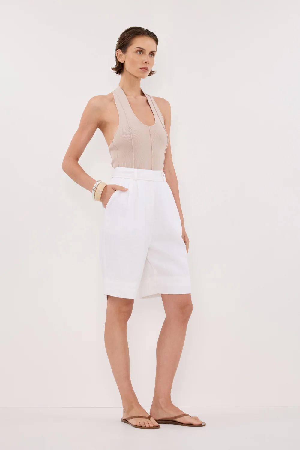 LISS STONE HALTER KNIT TOP - Image 3