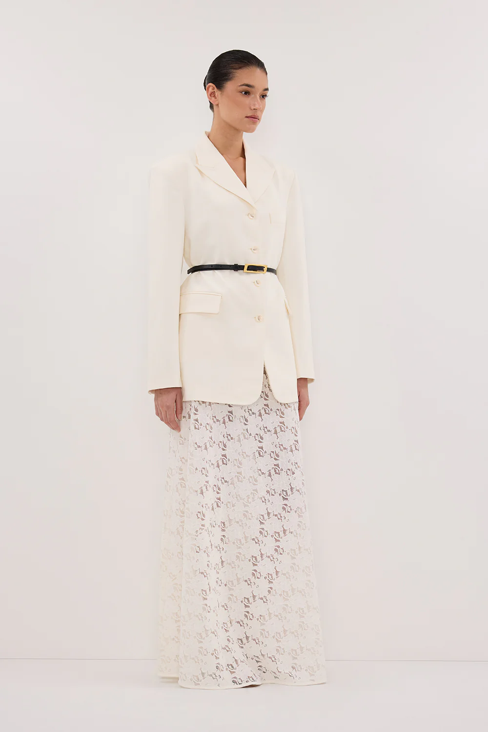 LIV CREAM BOYFRIEND BLAZER - Image 3