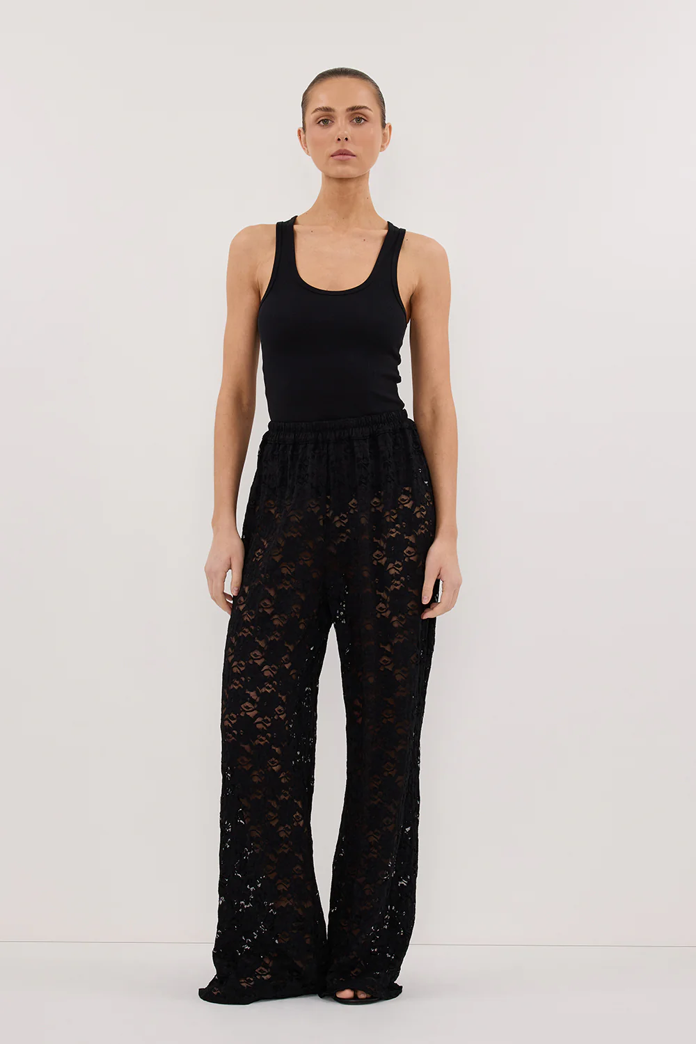LOULA BLACK LACE PANT - Image 5