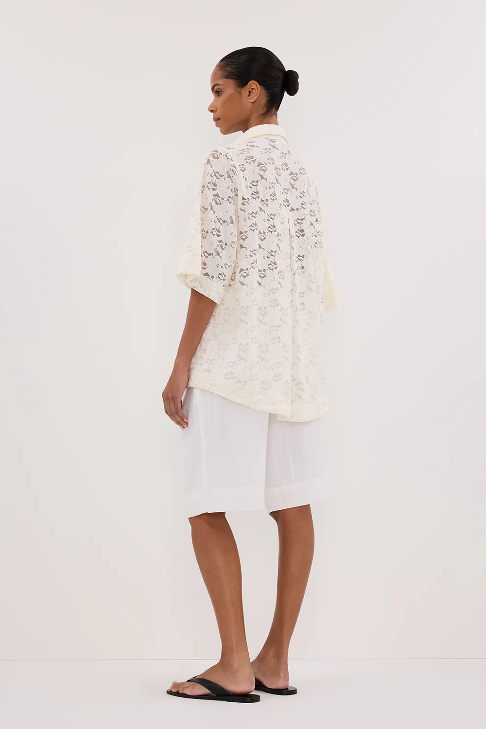 LOULA WHITE LACE SHIRT - Image 4