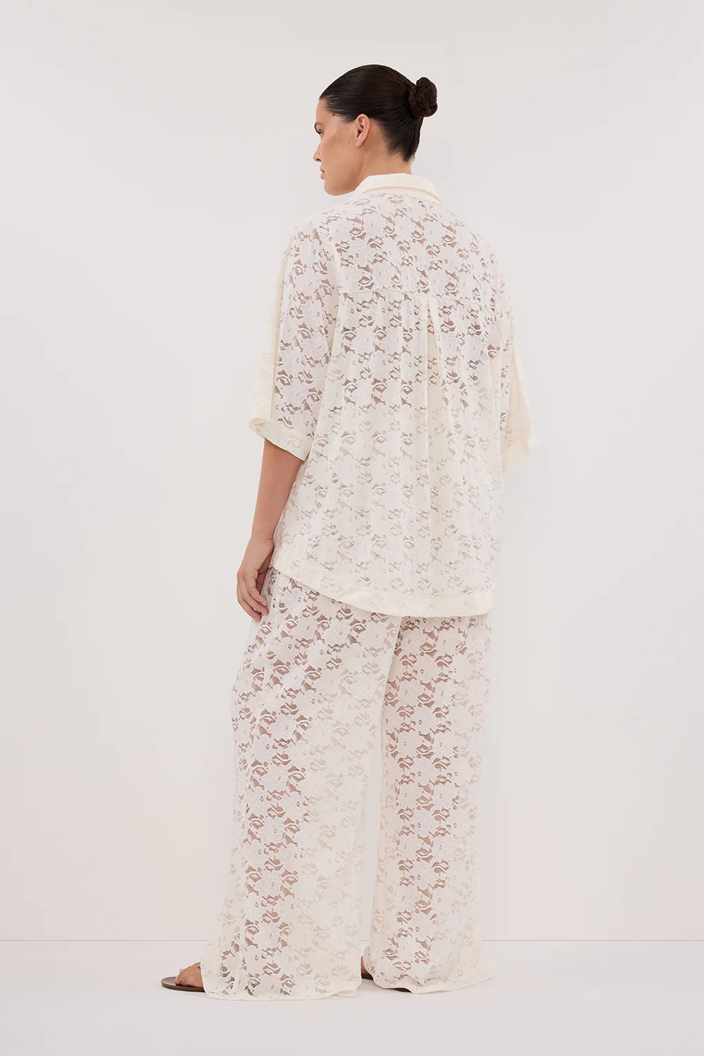 LOULA WHITE LACE SHIRT - Image 9