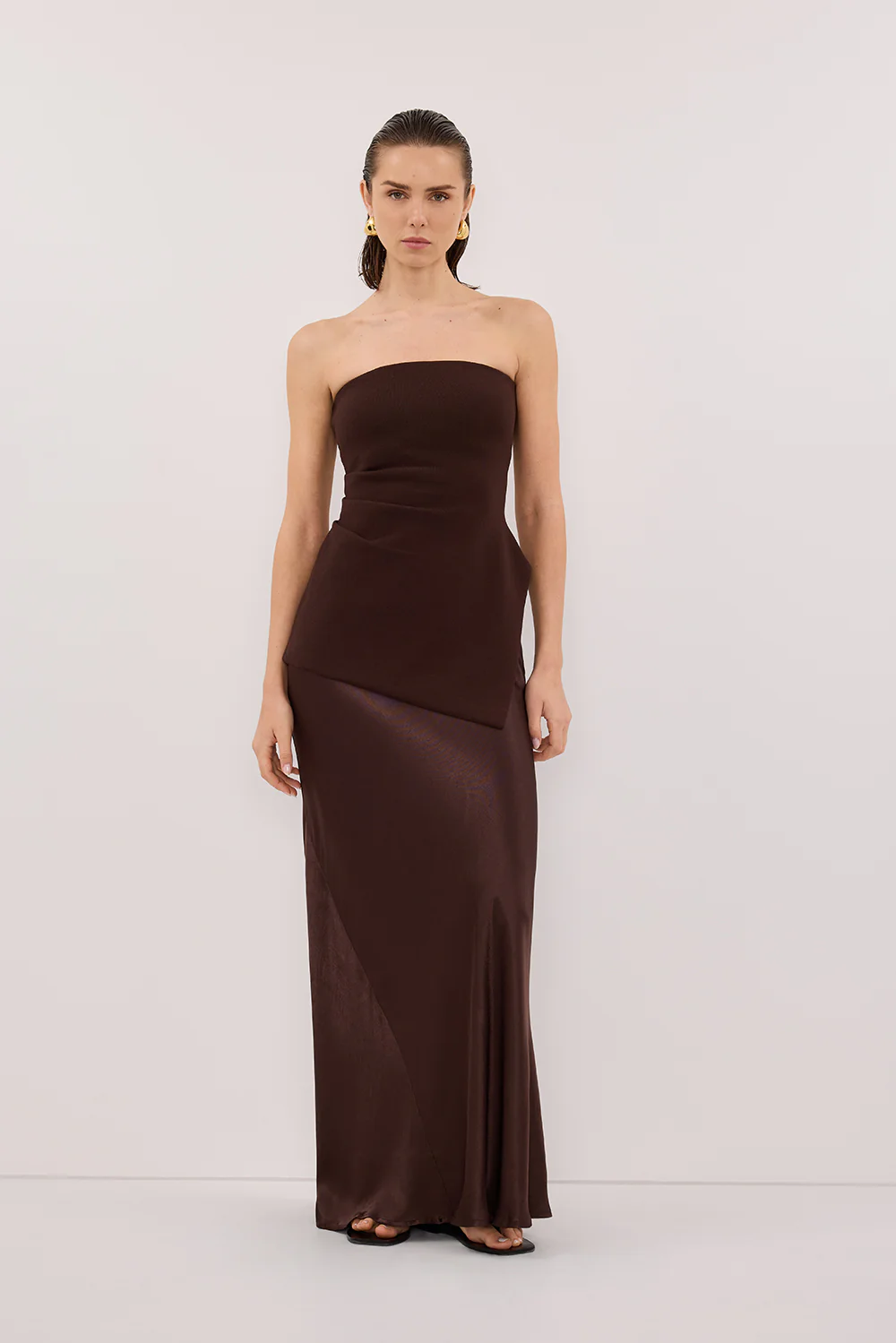 LUKE CHOC LONGLINE BANDEAU TOP - Image 2
