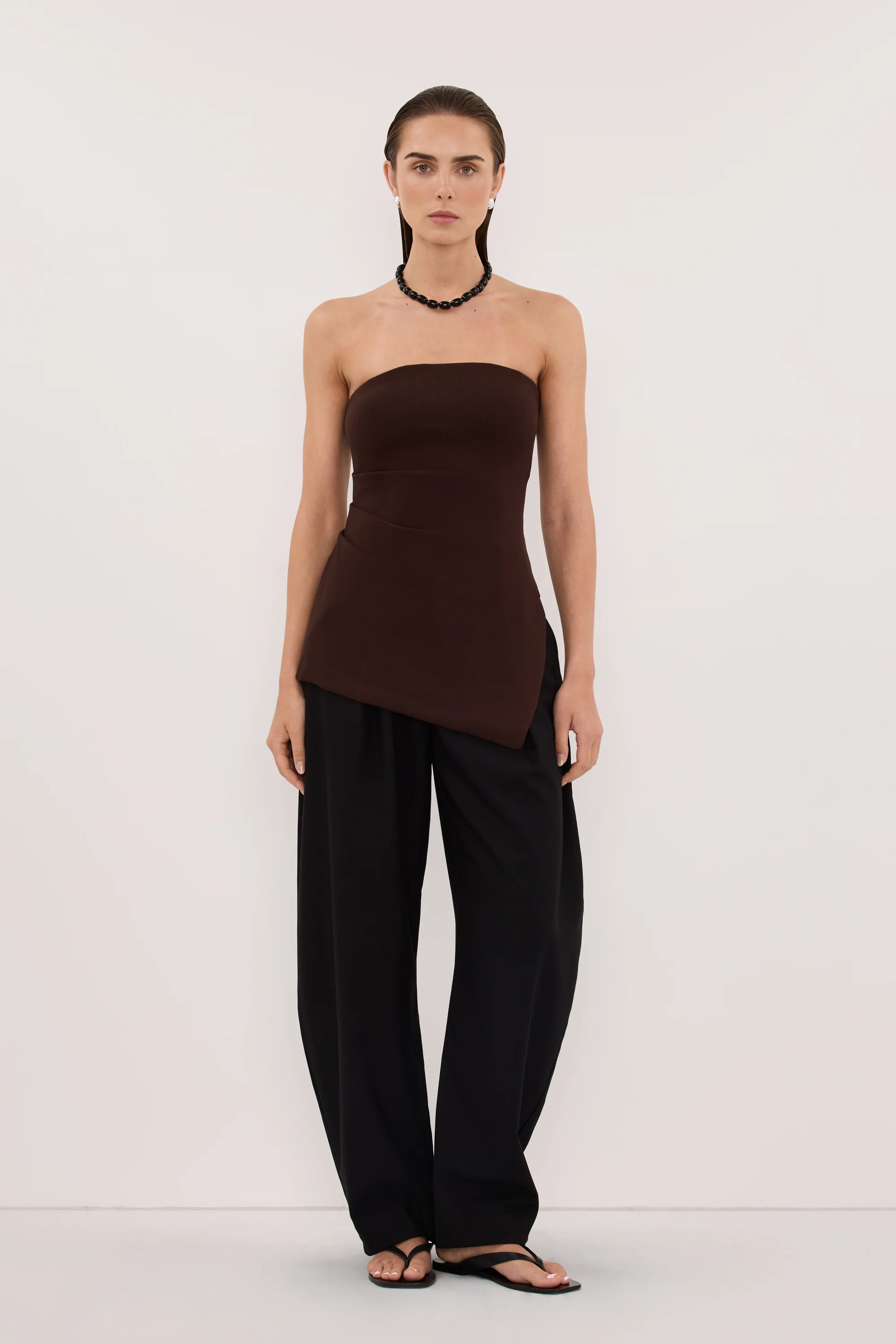 LUKE CHOC LONGLINE BANDEAU TOP - Image 7