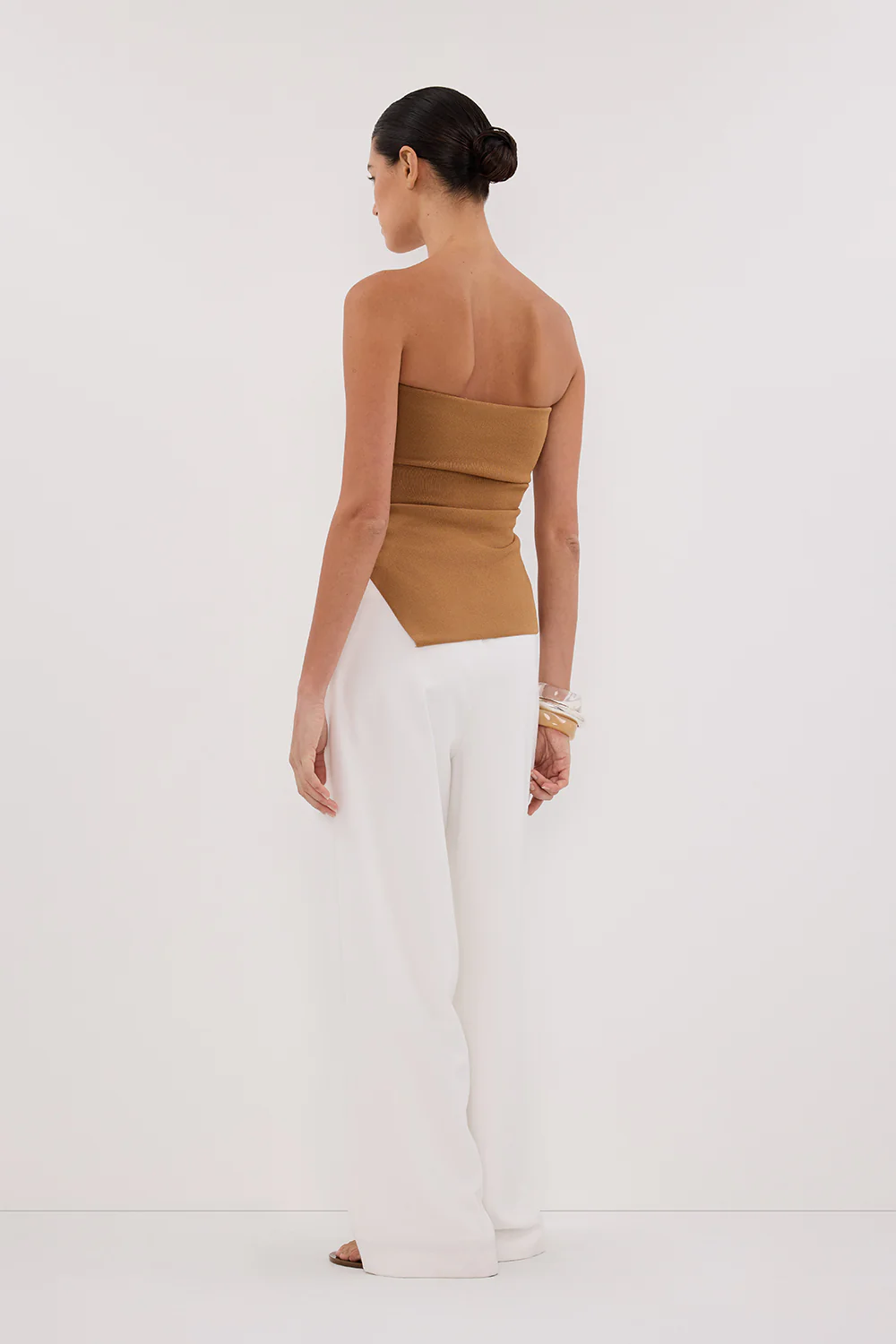 LUKE TAN BANDEAU KNIT TOP - Image 4