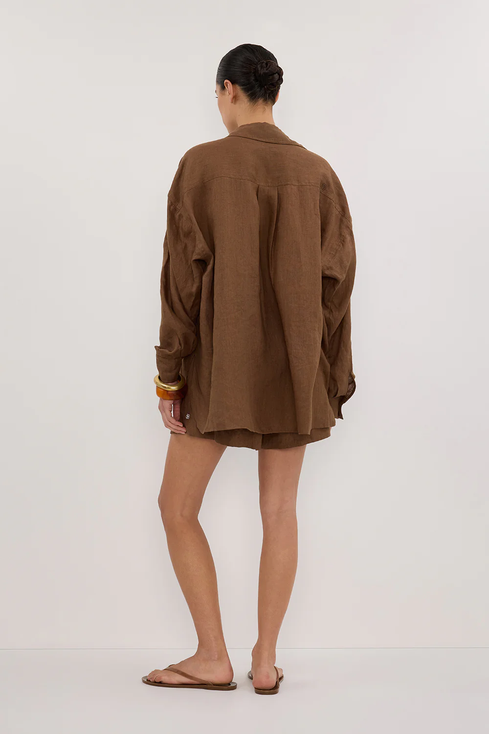 LUNE FONDANT OVERSIZED LINEN SHIRT - Image 4