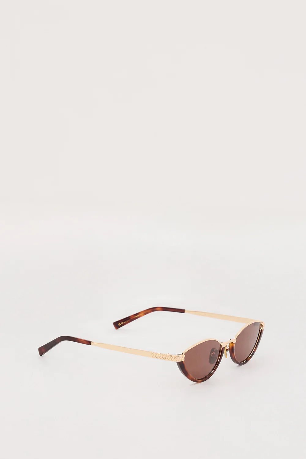 LUV LOU THE LIA GOLD BROWN SUNGLASSES - Image 3