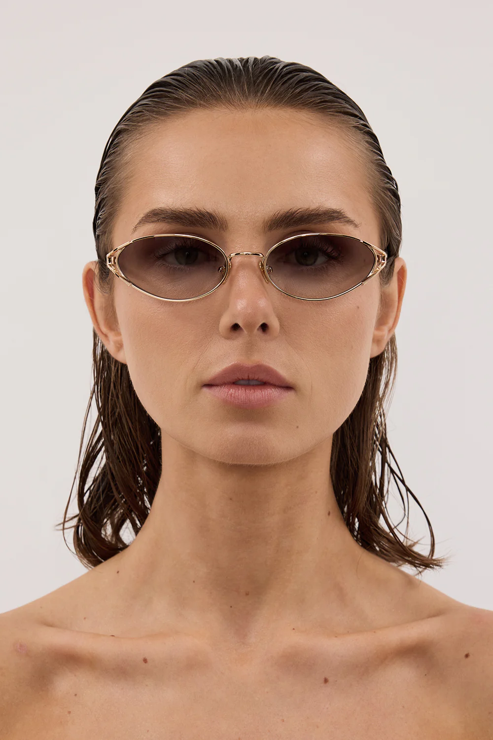 LUV LOU THE PALOMA BROWN MONO SUNGLASSES - Image 4