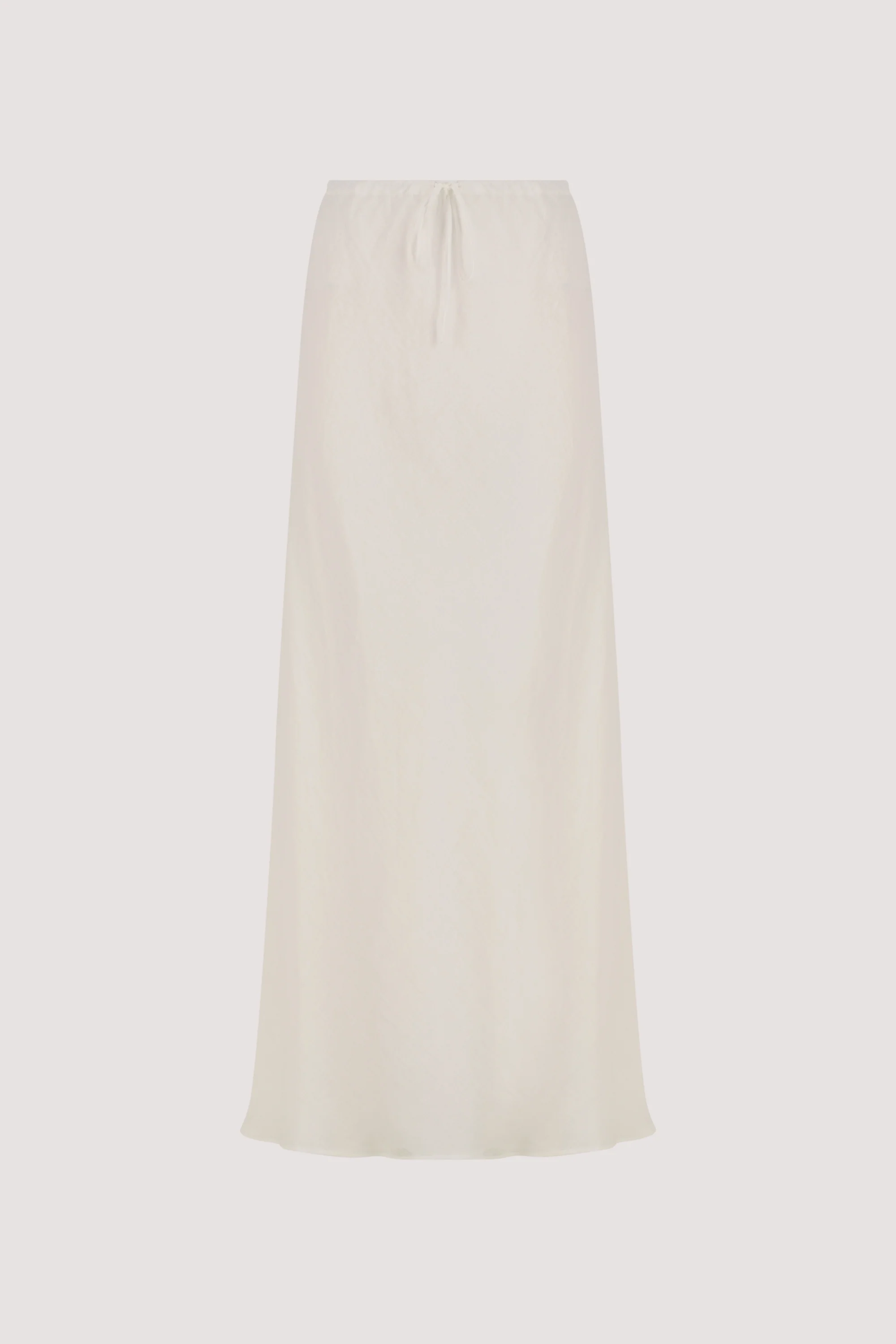MAISON WHITE RAMIE BIAS MAXI SKIRT - Image 8