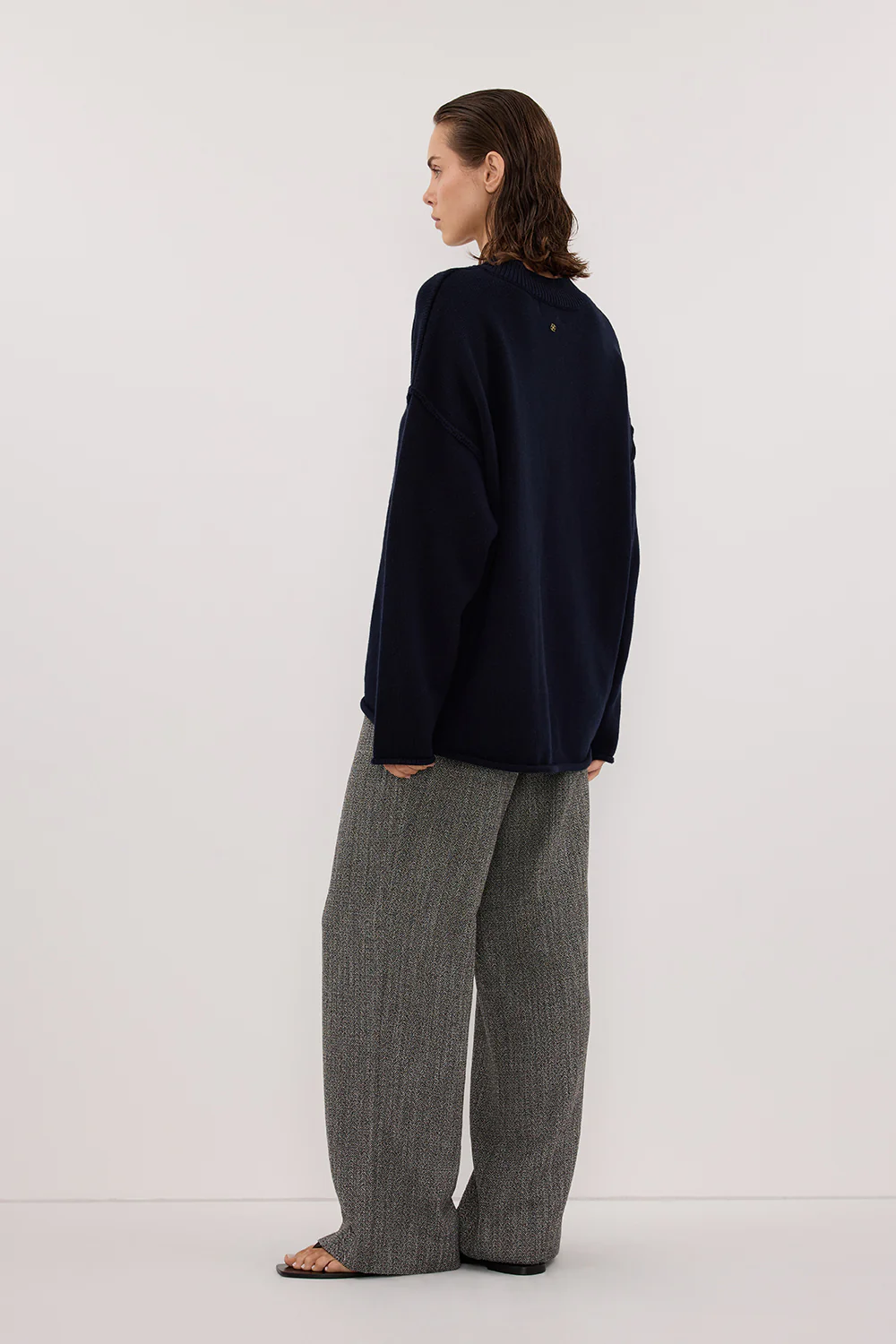 MANHATTAN CHARCOAL TWEED PANT - Image 4