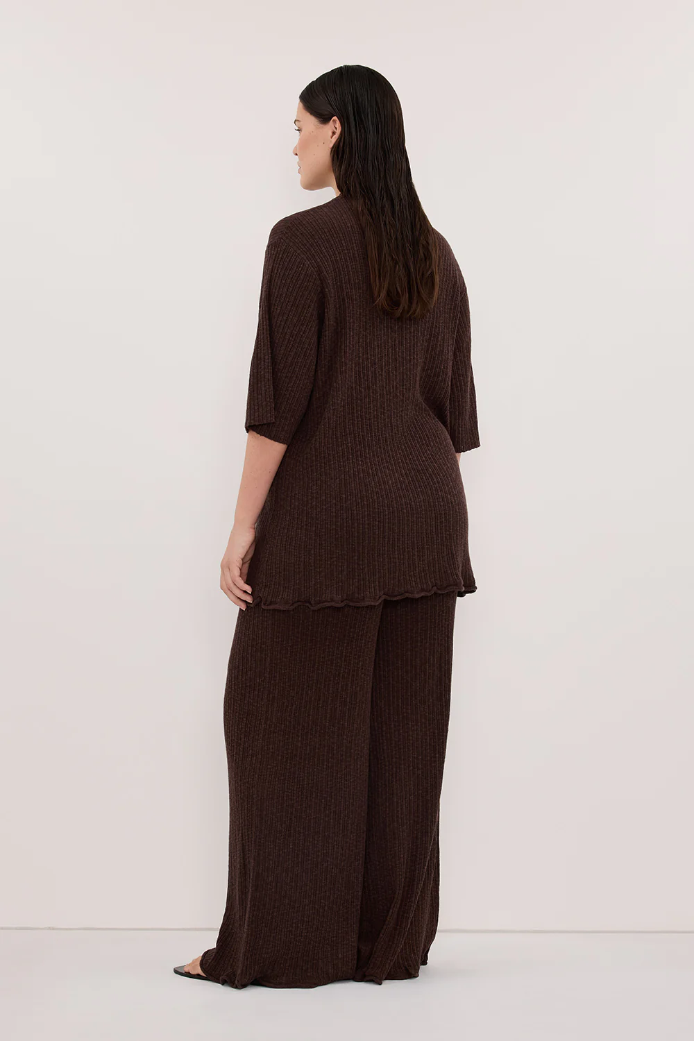 MAX CHOC LONGLINE KNIT TEE - Image 6