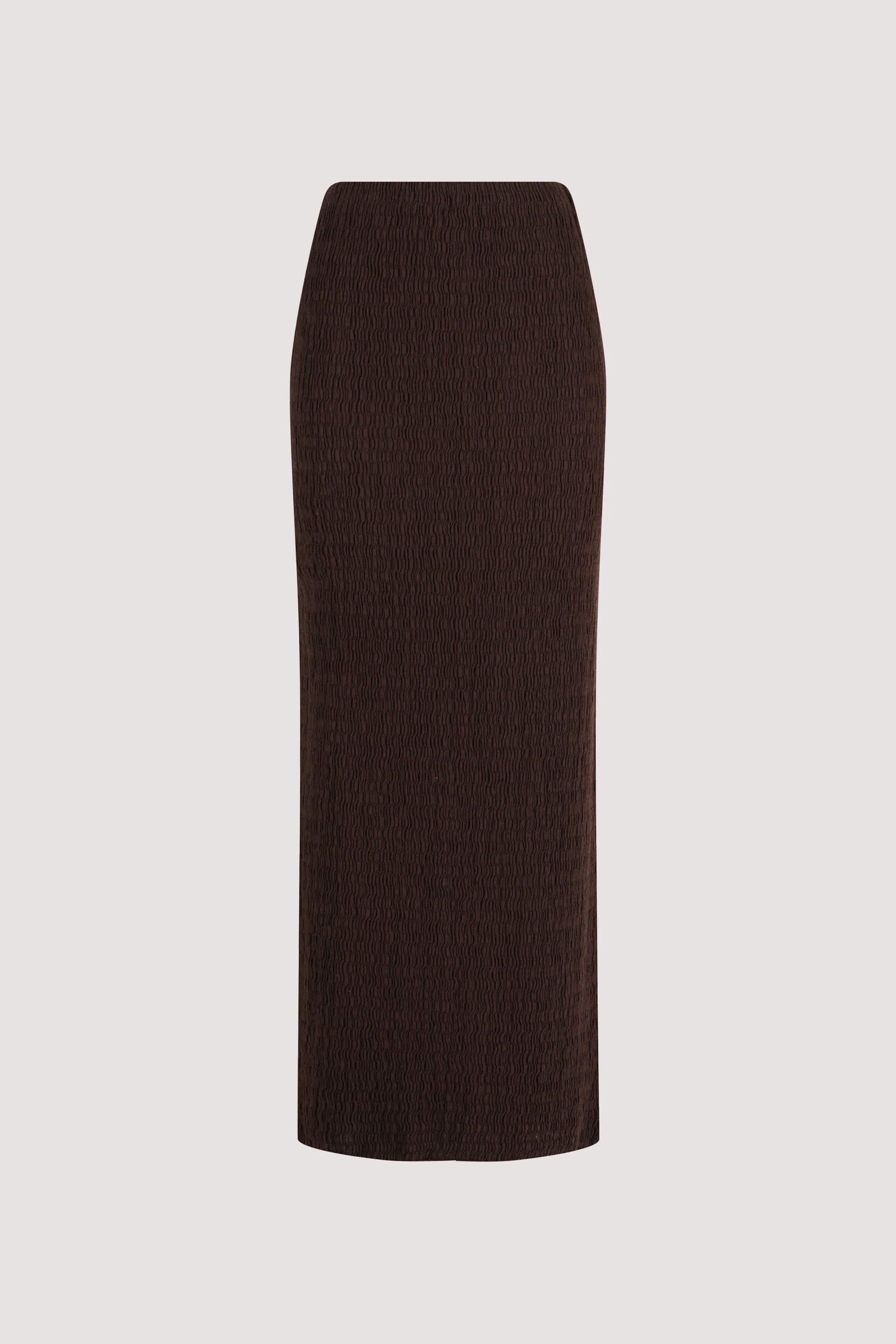MELISSA CHOCOLATE KNIT MIDI SKIRT - Image 6