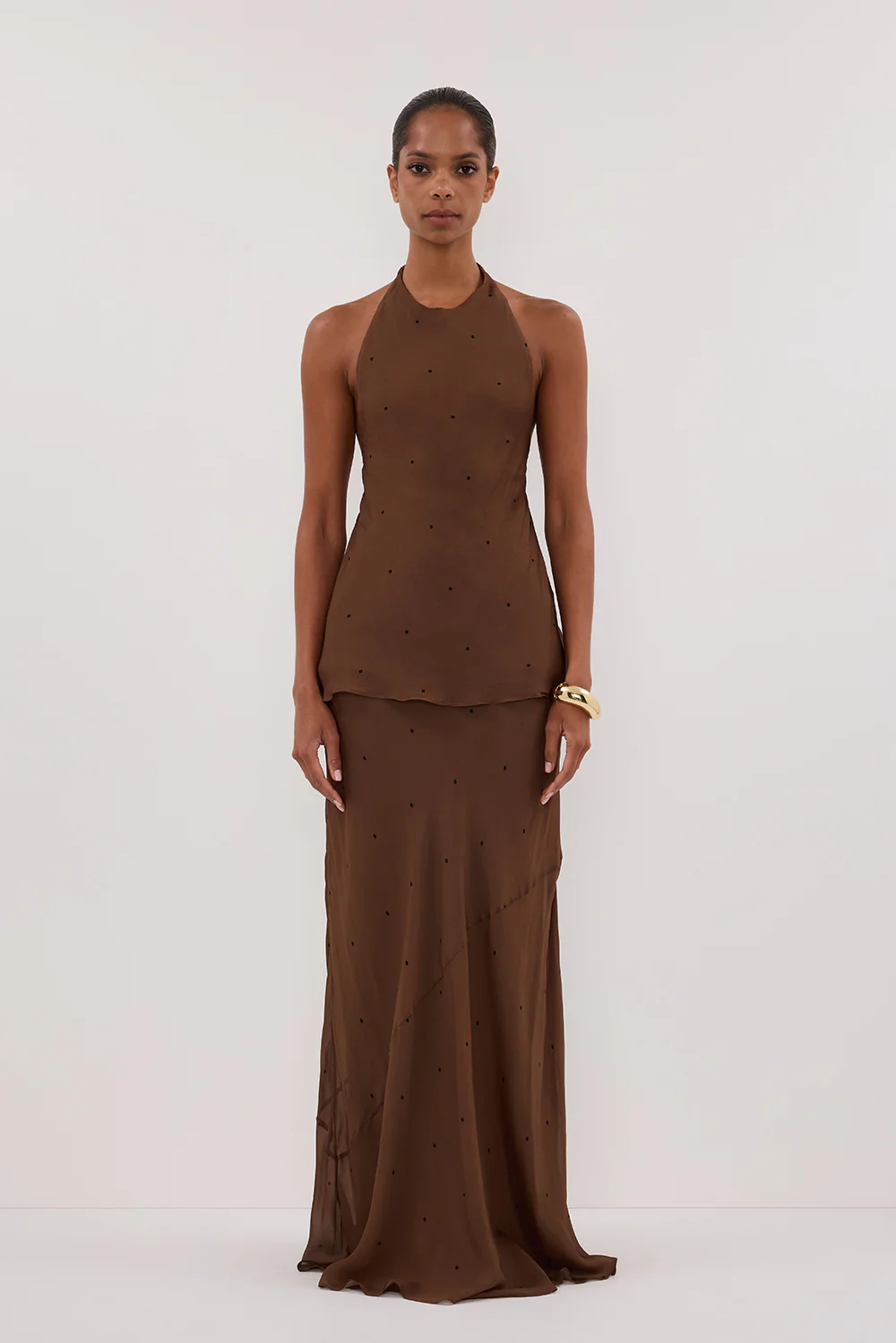 MELROSE FONDANT HALTER TOP