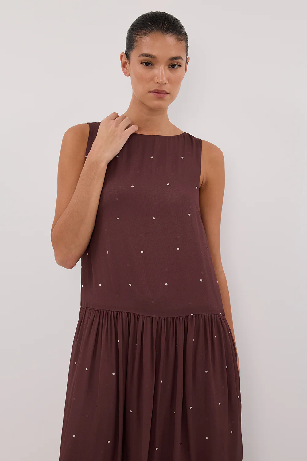 MELROSE WALNUT MIDI DRESS - Image 5