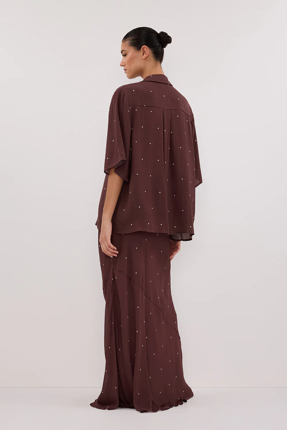 MELROSE WALNUT MIDI SKIRT - Image 4