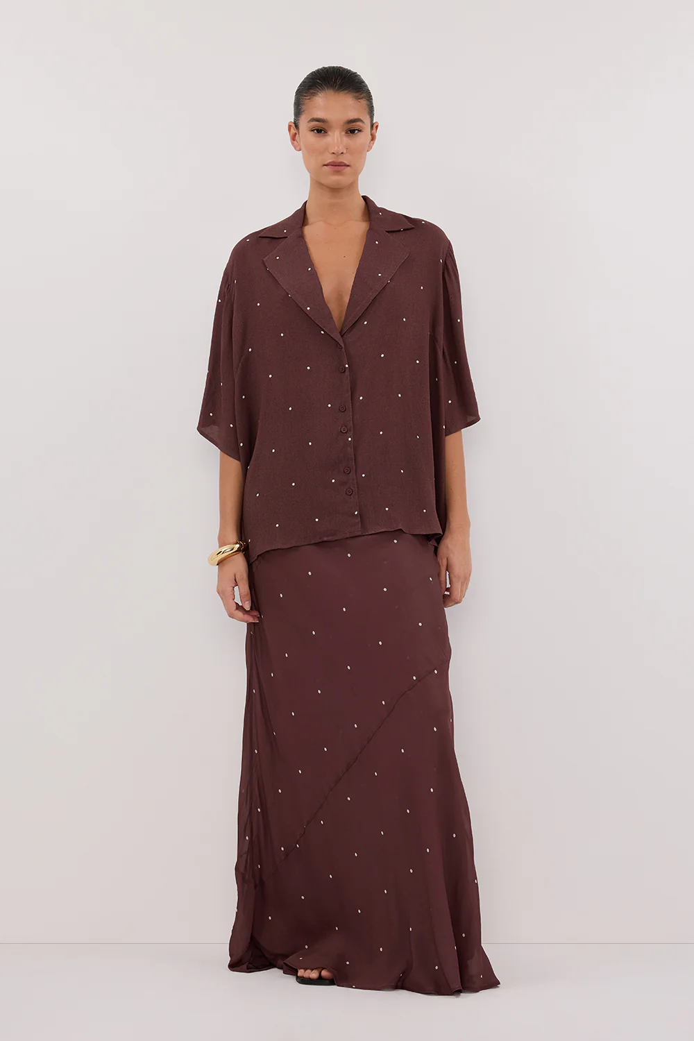 MELROSE WALNUT SHORT SLEEVE SHIRT