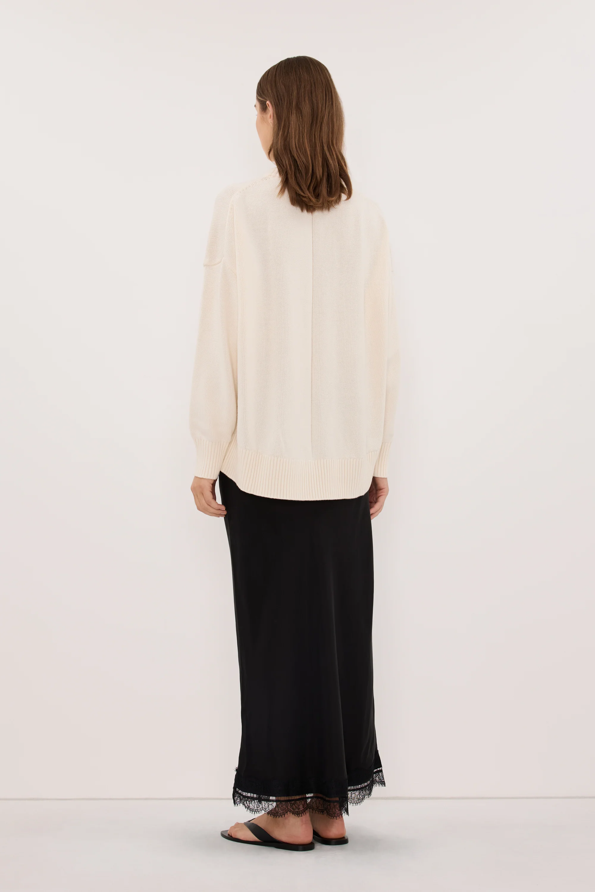 MILA CREAM CREW NECK KNIT JUMPER - Image 4