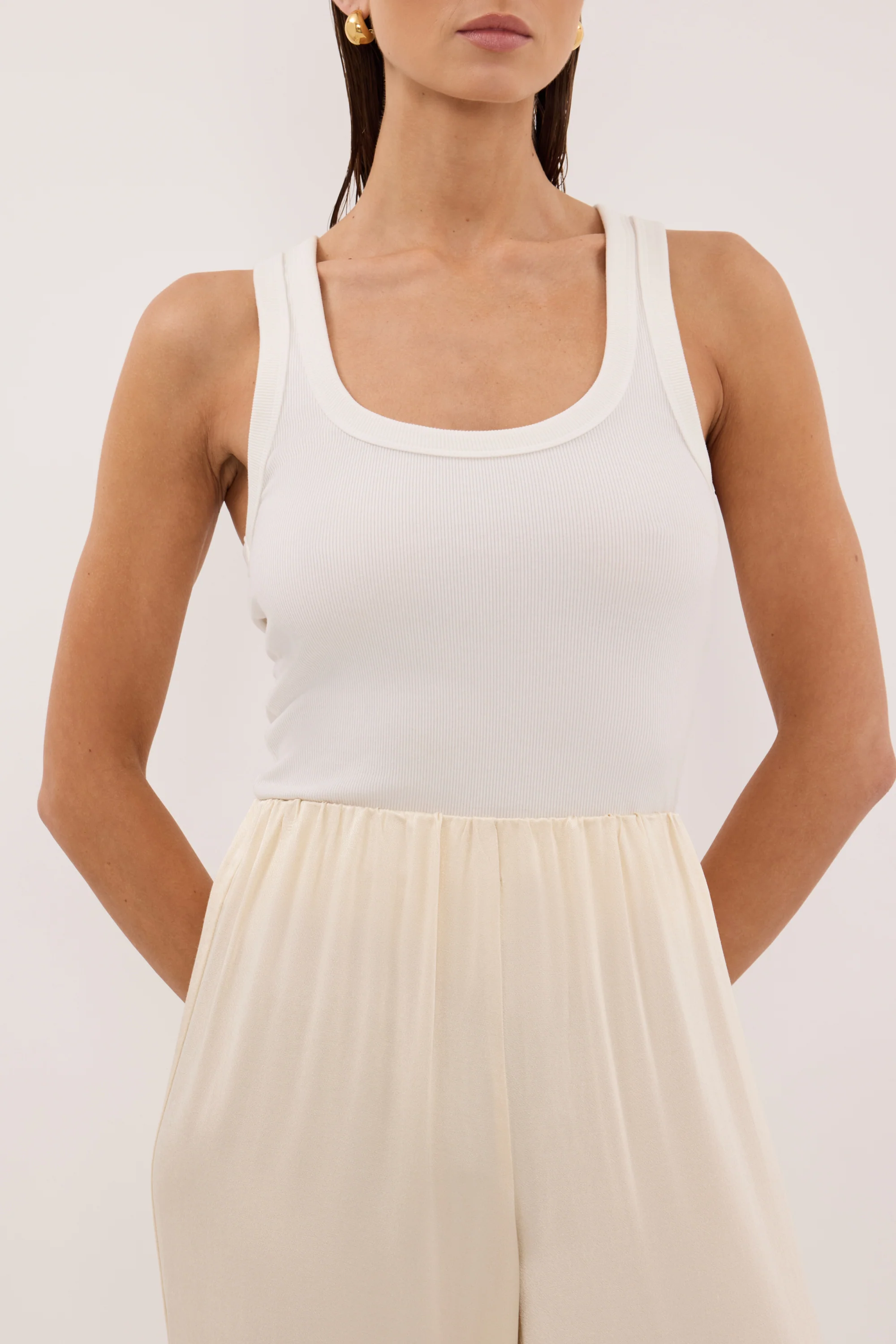 MONICA CREAM SATIN PANT - Image 8