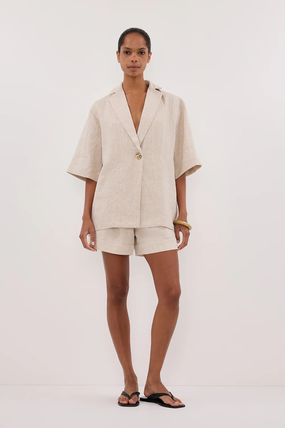 NALA NATURAL LINEN RESORT SHIRT