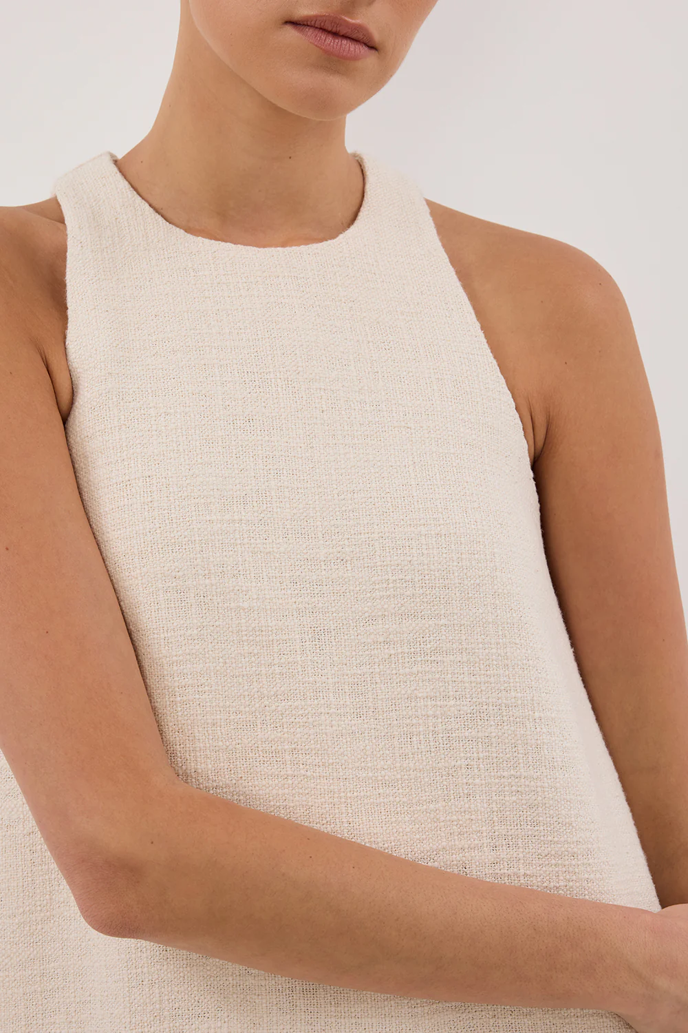 NIA NATURAL MINI DRESS - Image 5