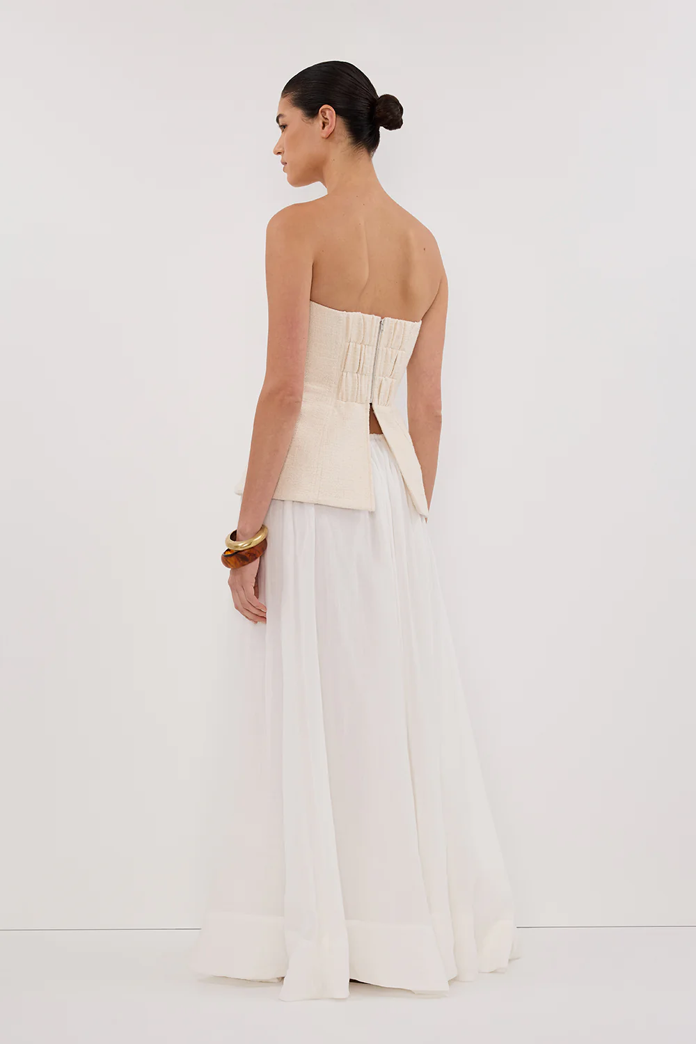 NIA NATURAL STRAPLESS TOP - Image 4
